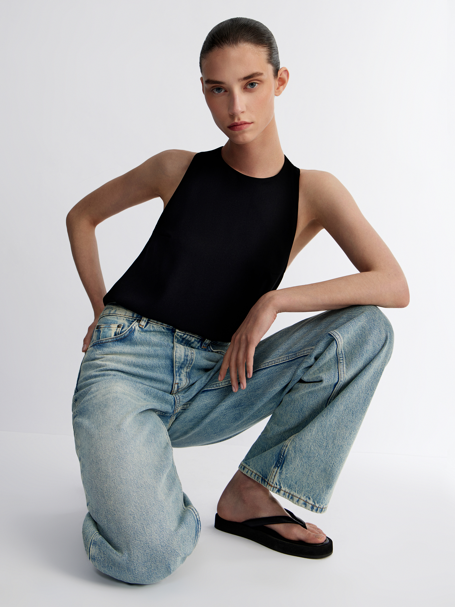 Джинсы Wide Leg 411