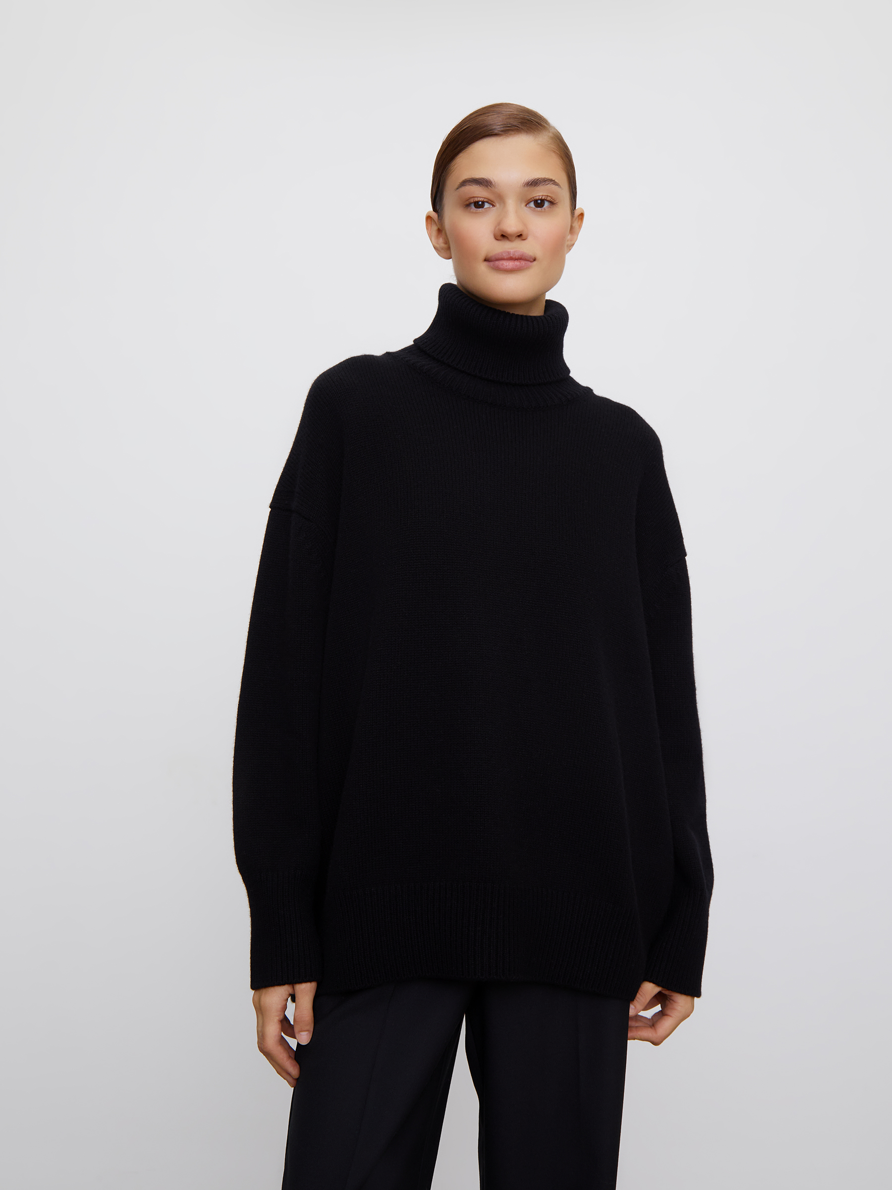 Удлиненный свитер из кашемира и шерсти / Cashmere-wool long jumper