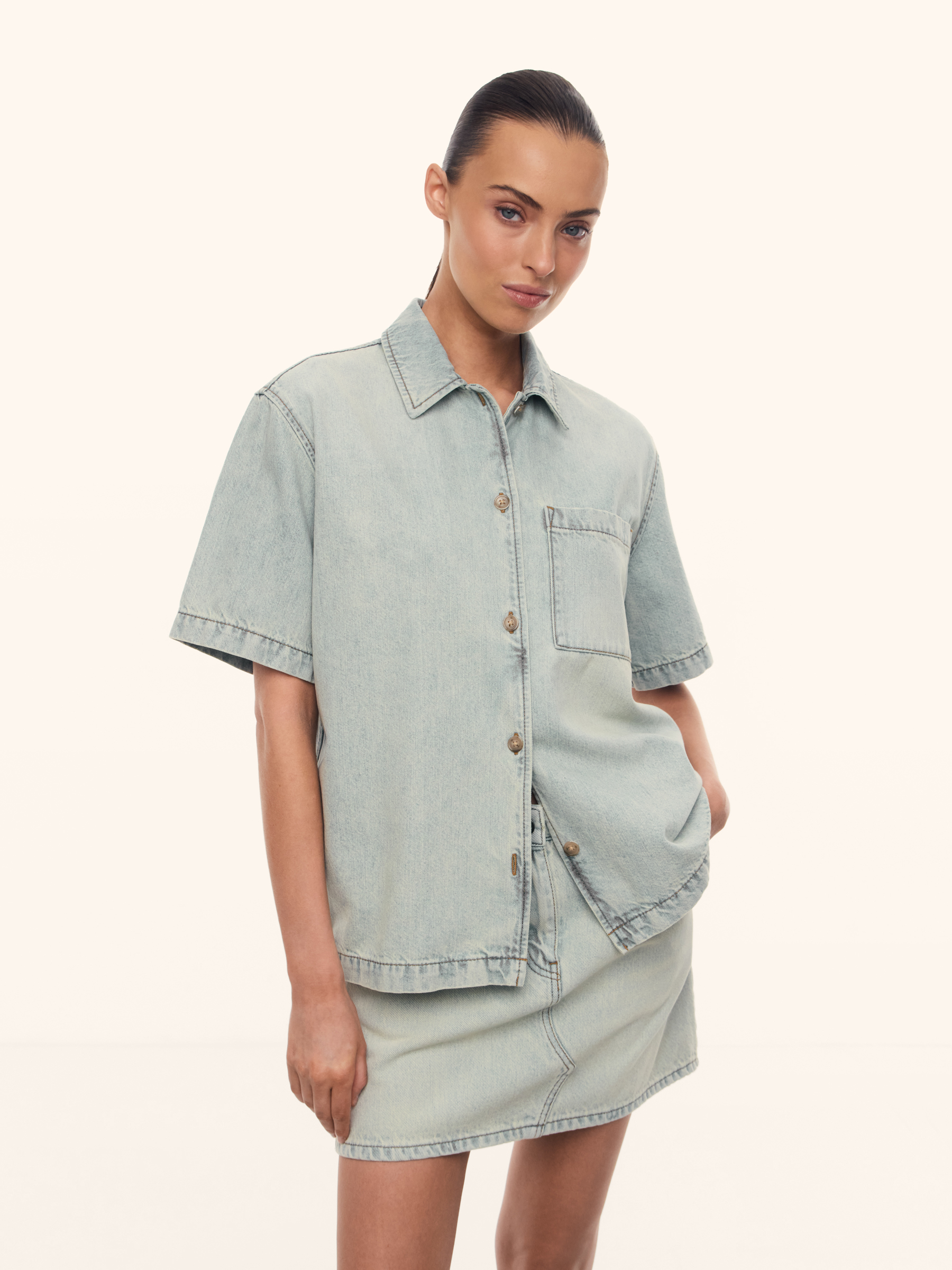 Рубашка Bowling из денима