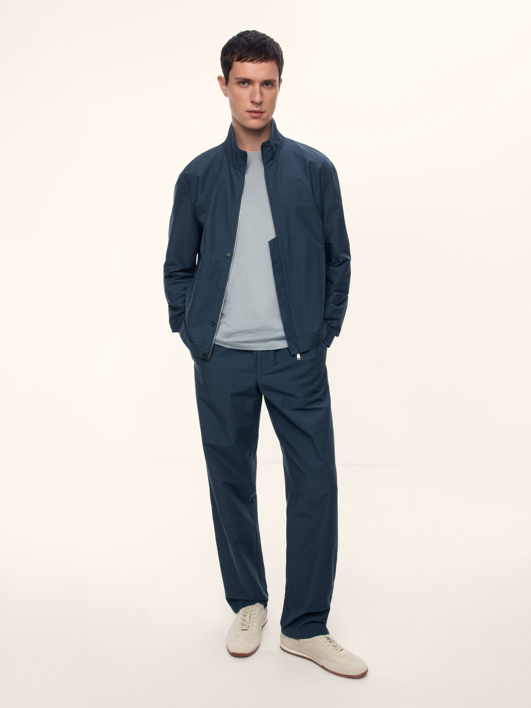 Брюки Noel из хлопка и шелка