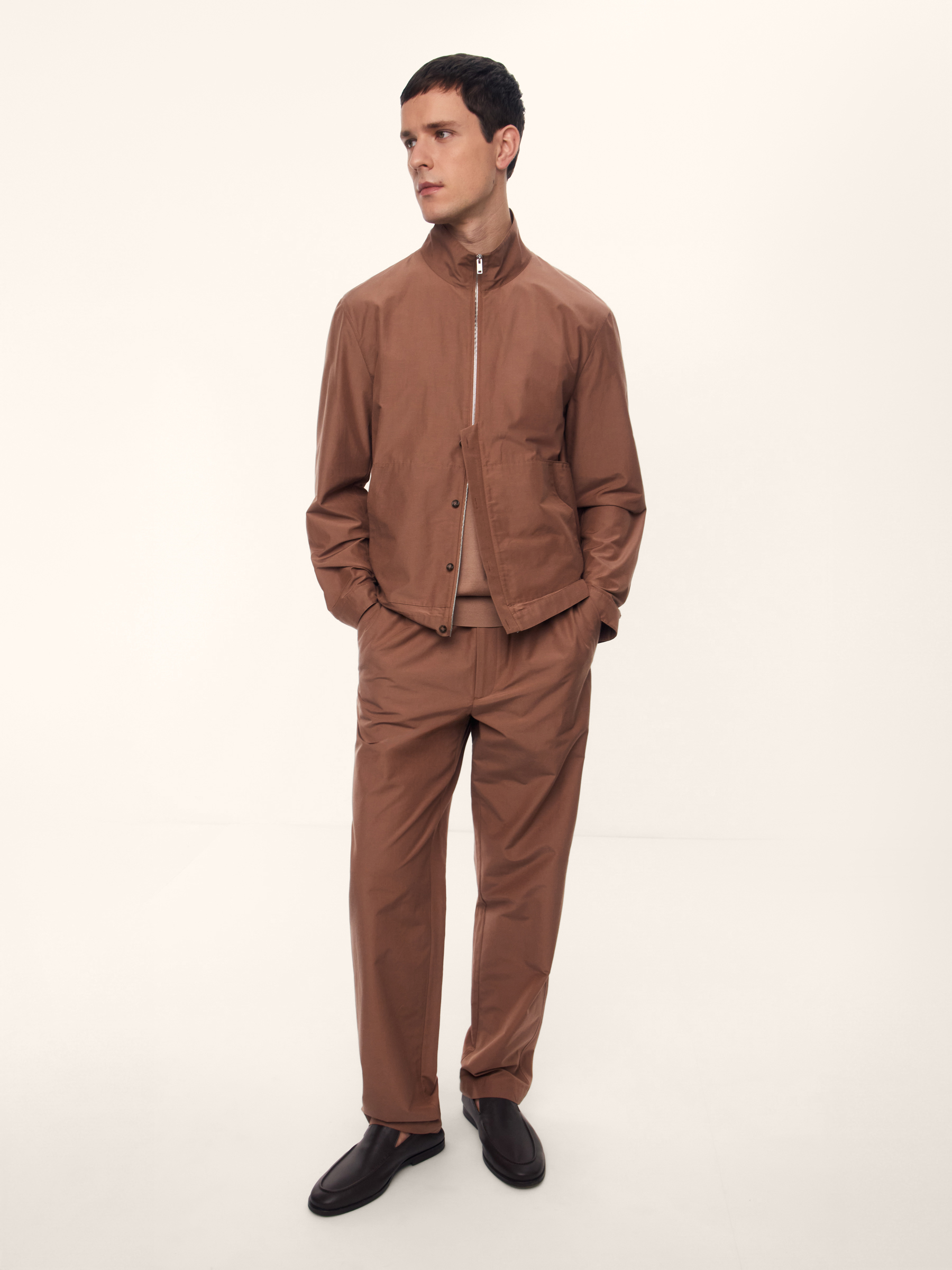 Брюки Noel из хлопка и шелка