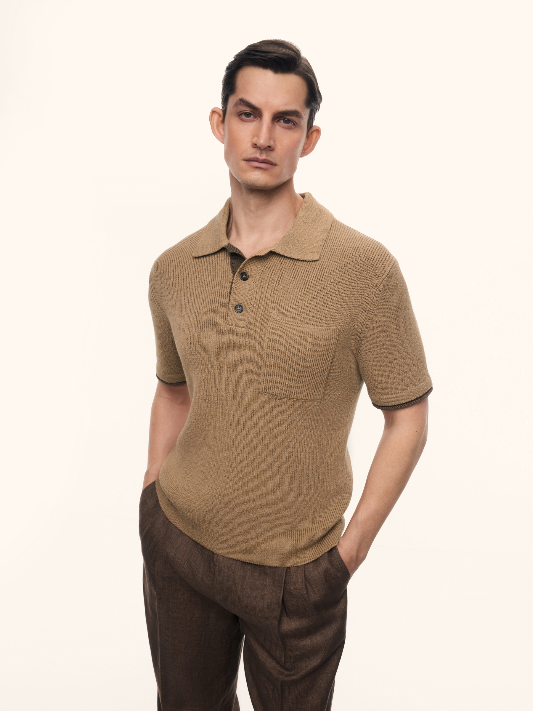 Джемпер Loess из хлопка со льном