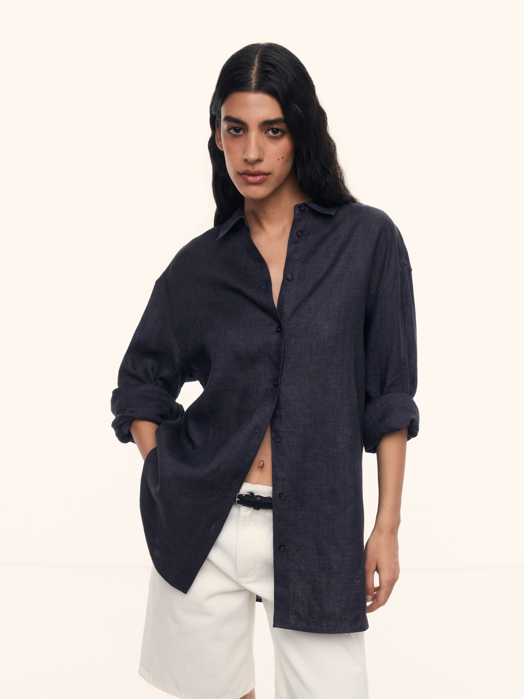 Рубашка из тонкого льна