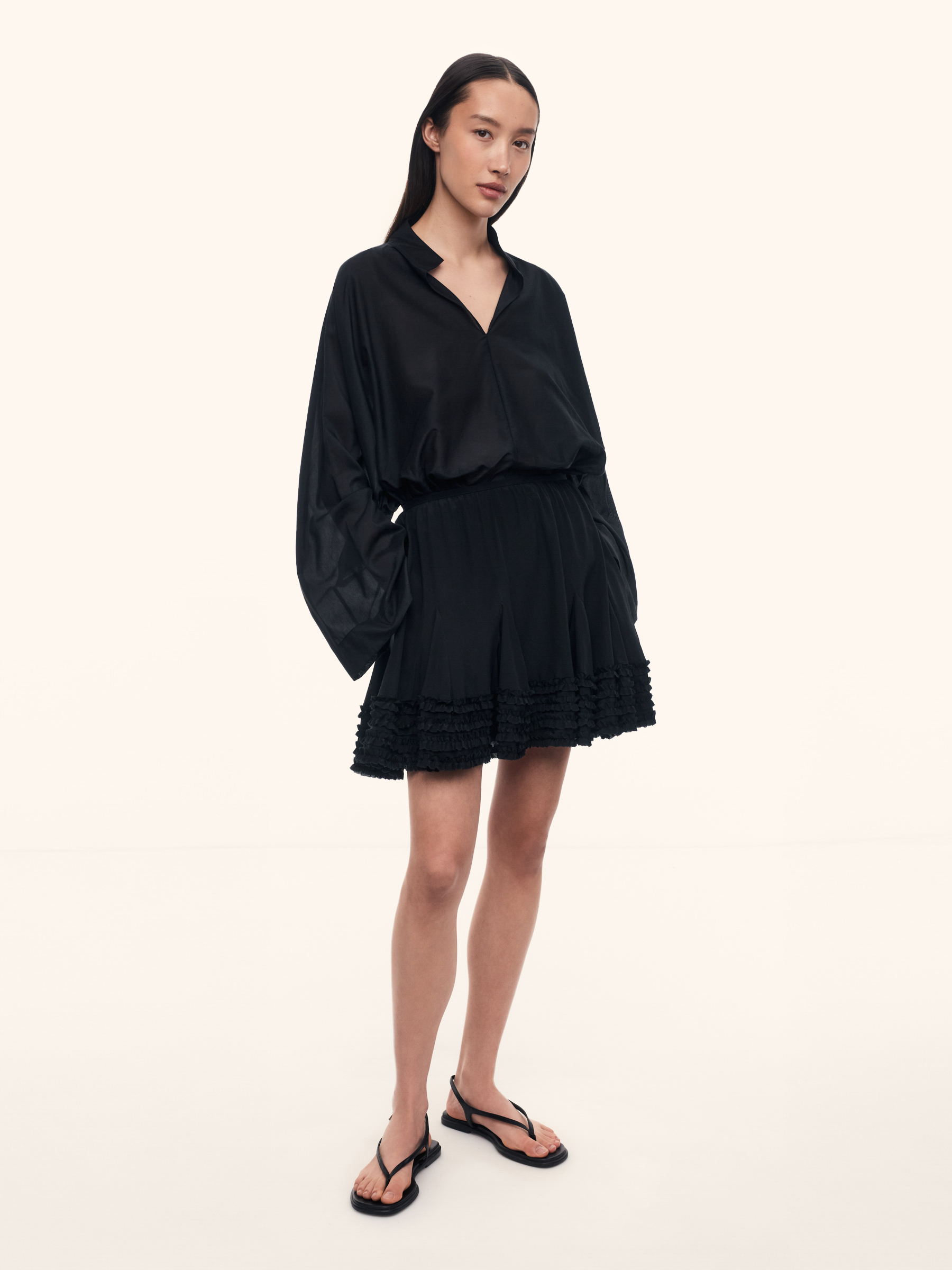 Юбка из шелкового шифона