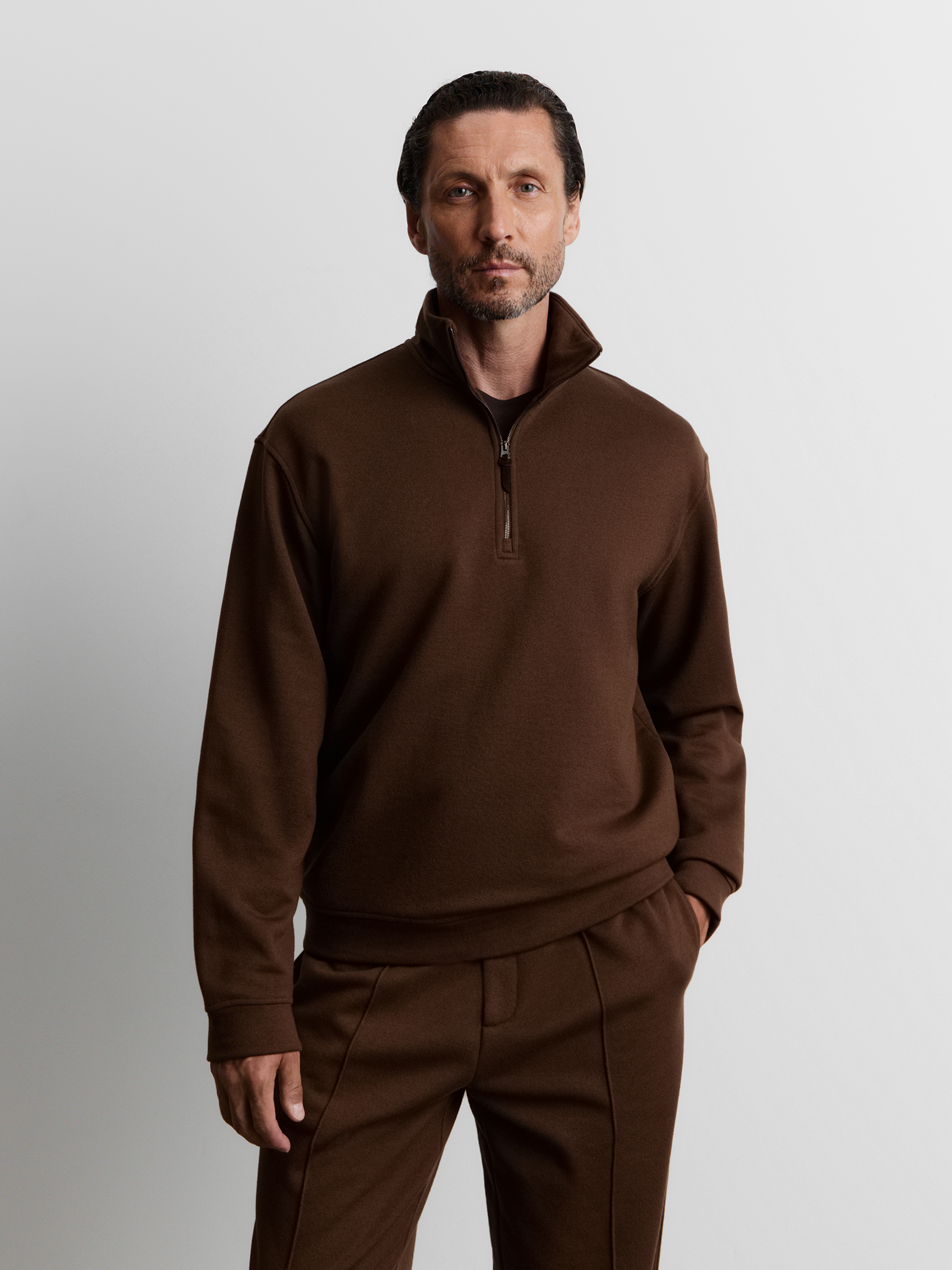 Толстовка из хлопка и шерсти