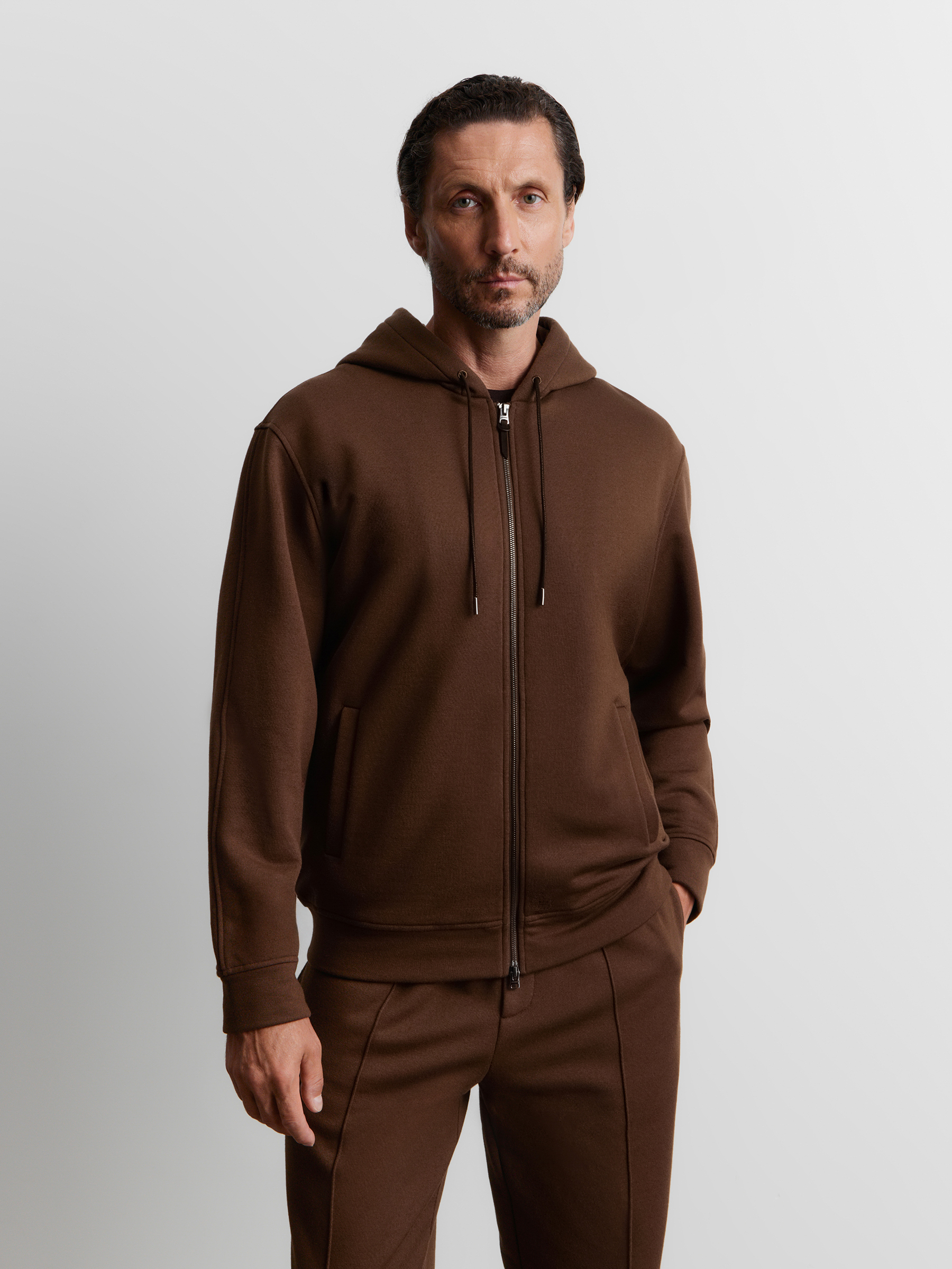 Толстовка из хлопка и шерсти