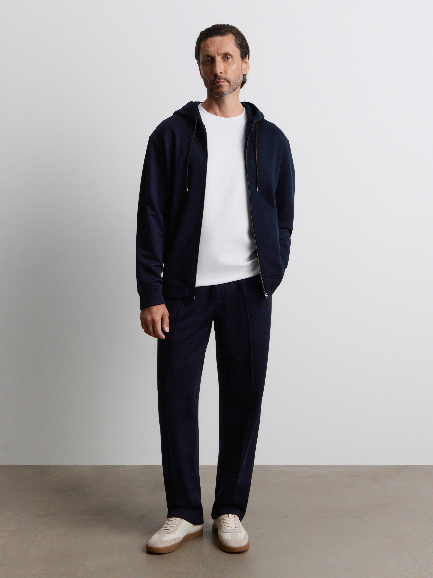 Брюки из хлопка и шерсти