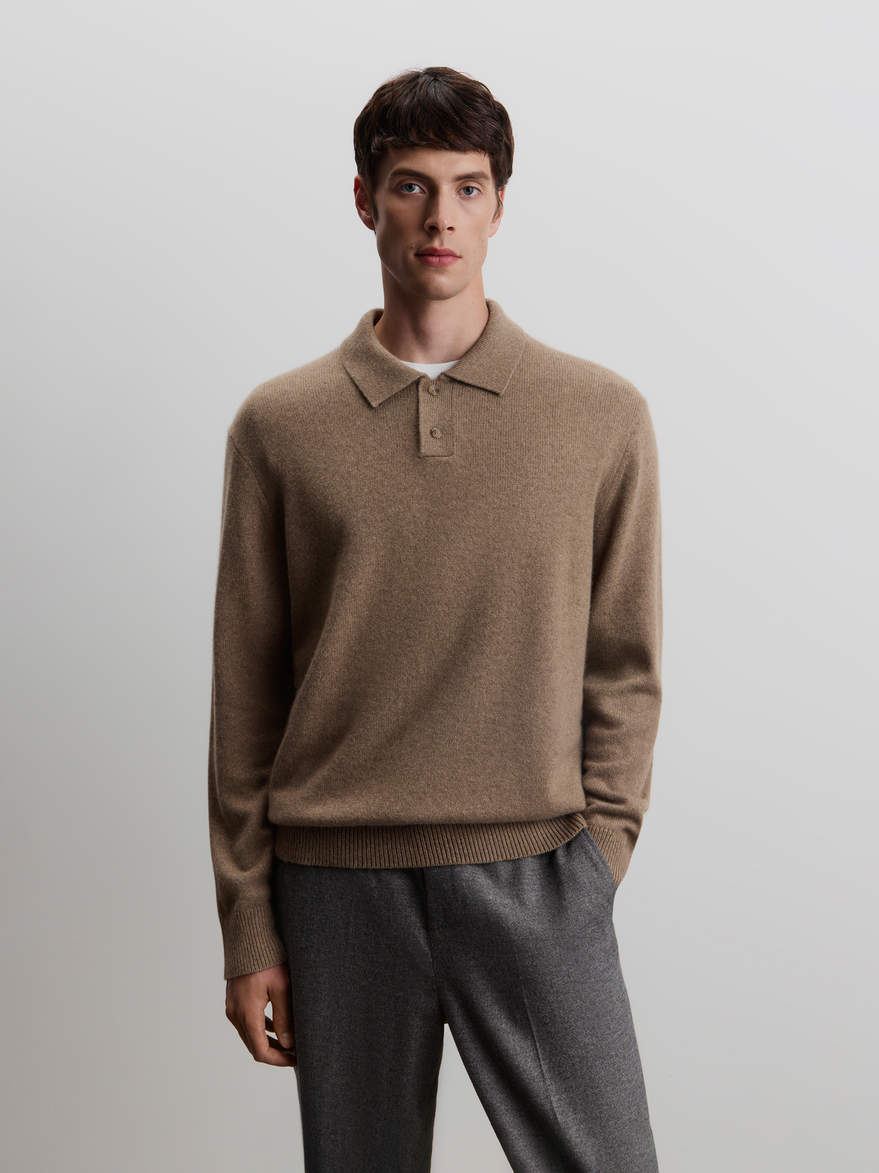 Джемпер-поло из кашемира