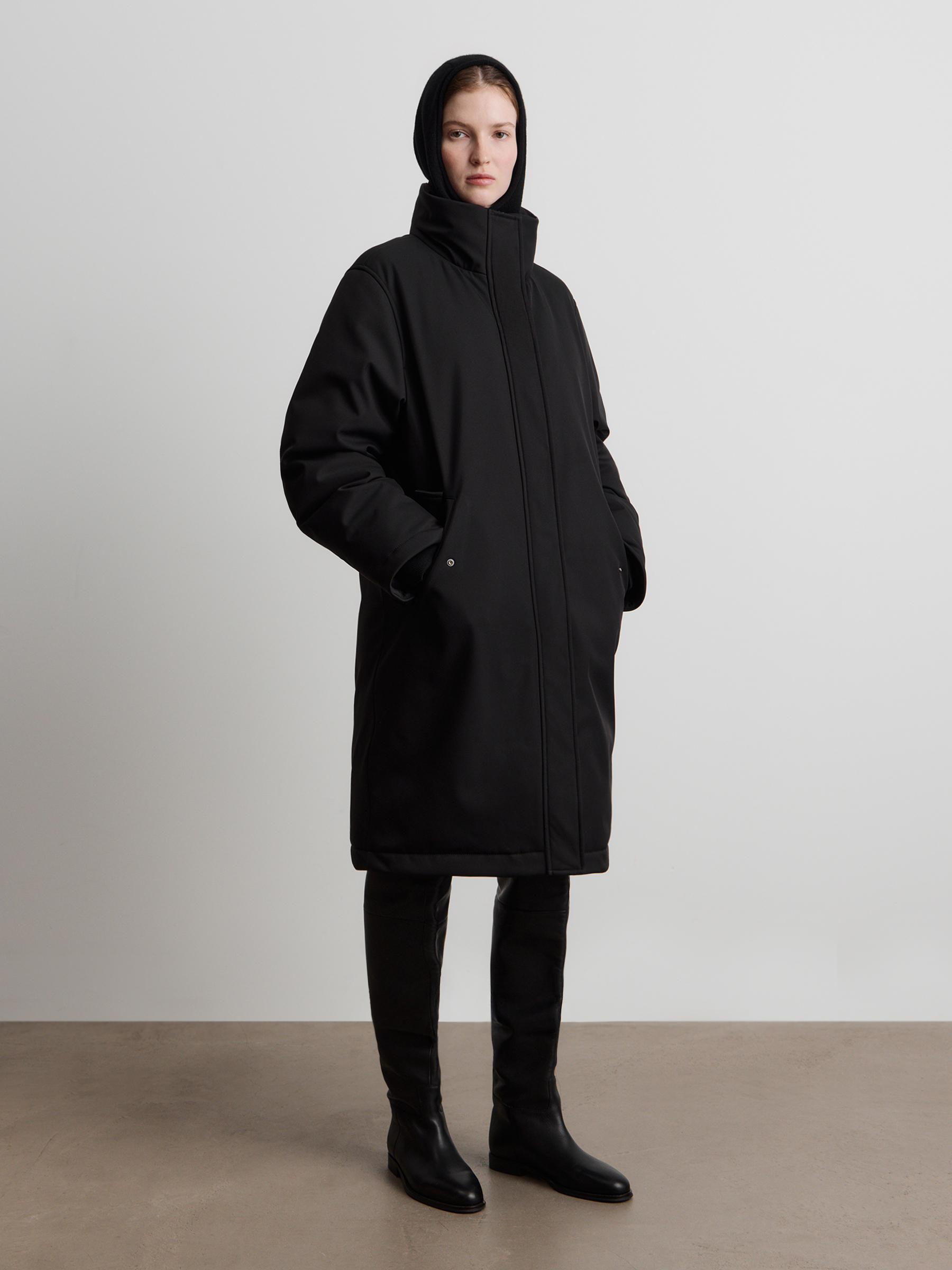 Пальто пуховое