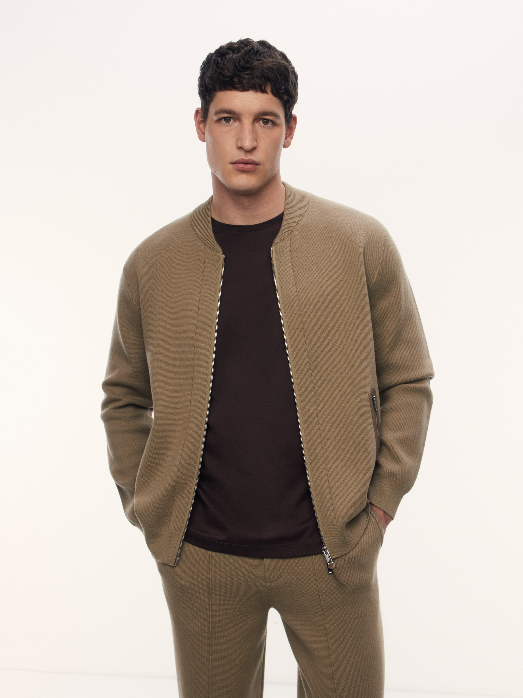 Кардиган Casual Friday из шерсти и хлопка