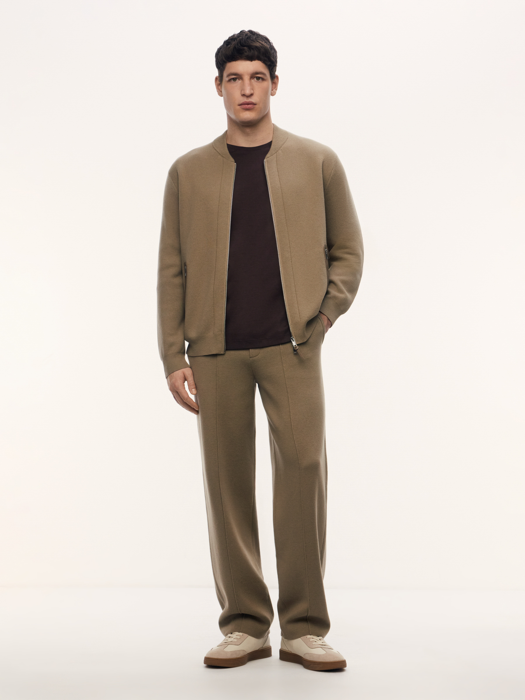 Брюки Casual Friday из шерсти и хлопка