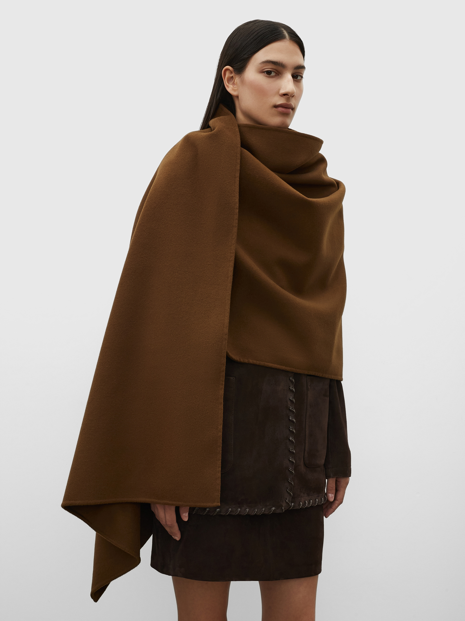 Палантин из шерсти и кашемира