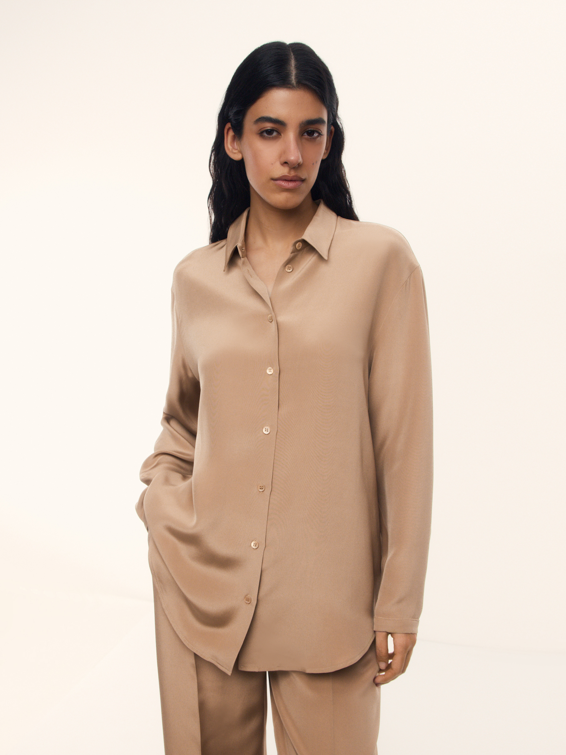 Рубашка из шелка Mulberry