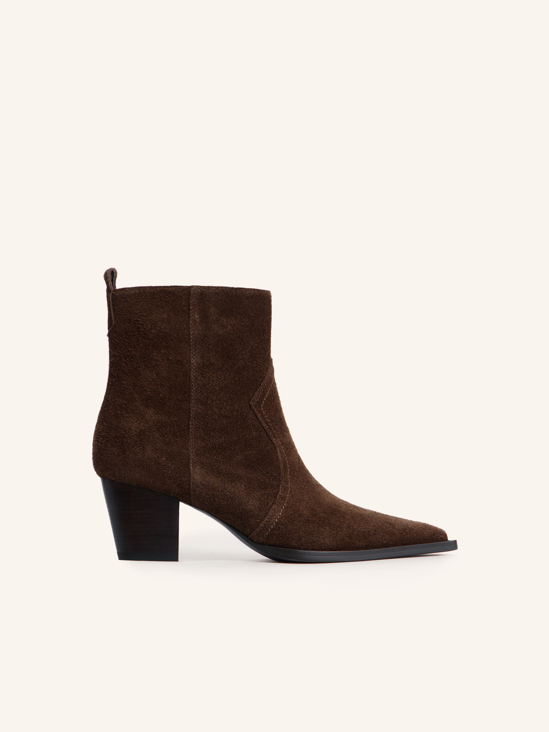 Ботильоны из замши