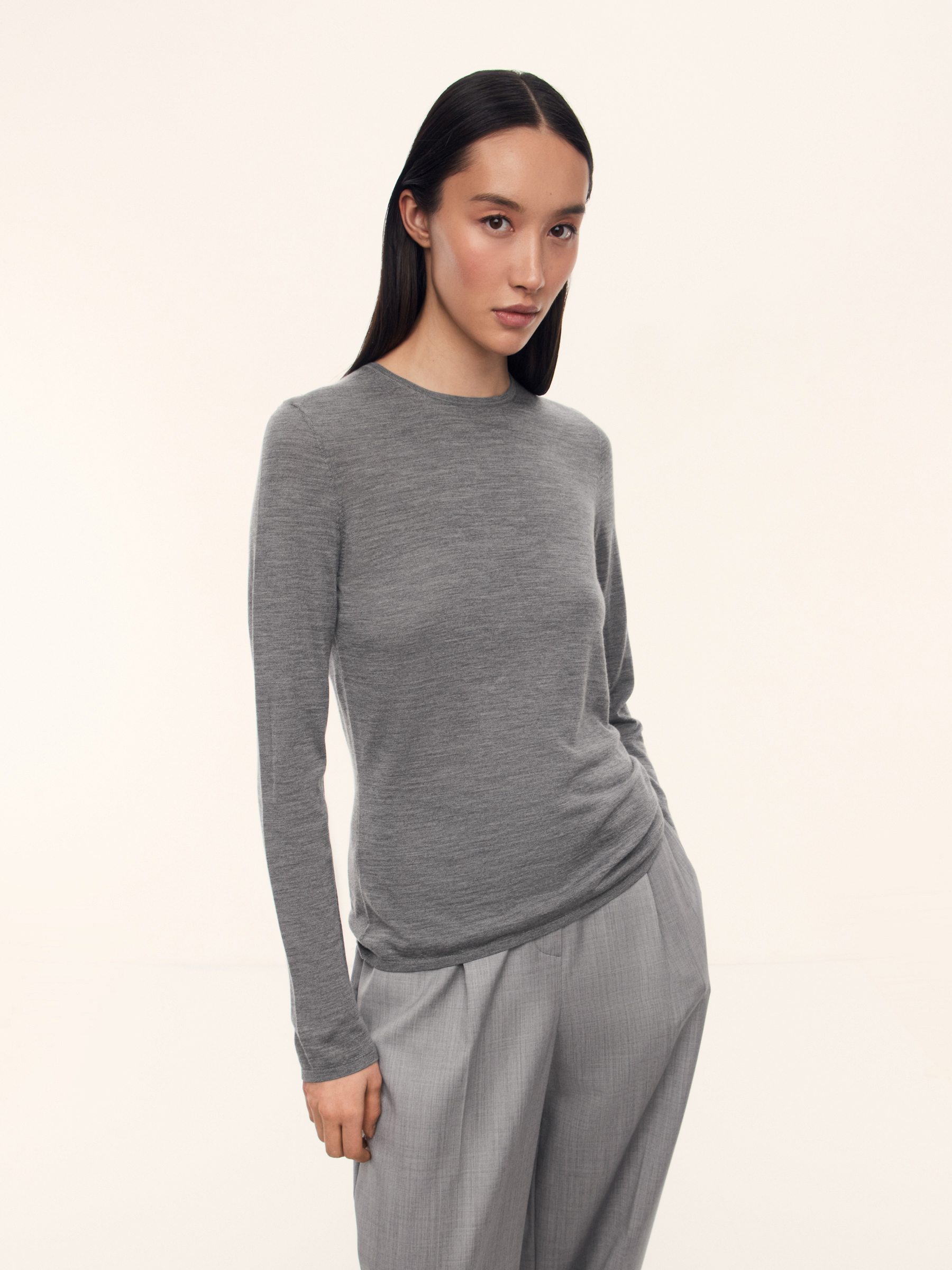 Джемпер из шерсти, шелка и кашемира