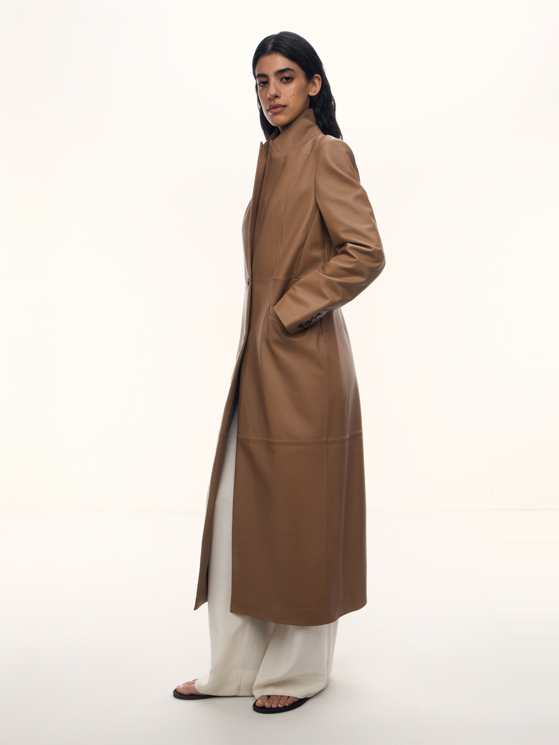 Тренч Supernova из кожи