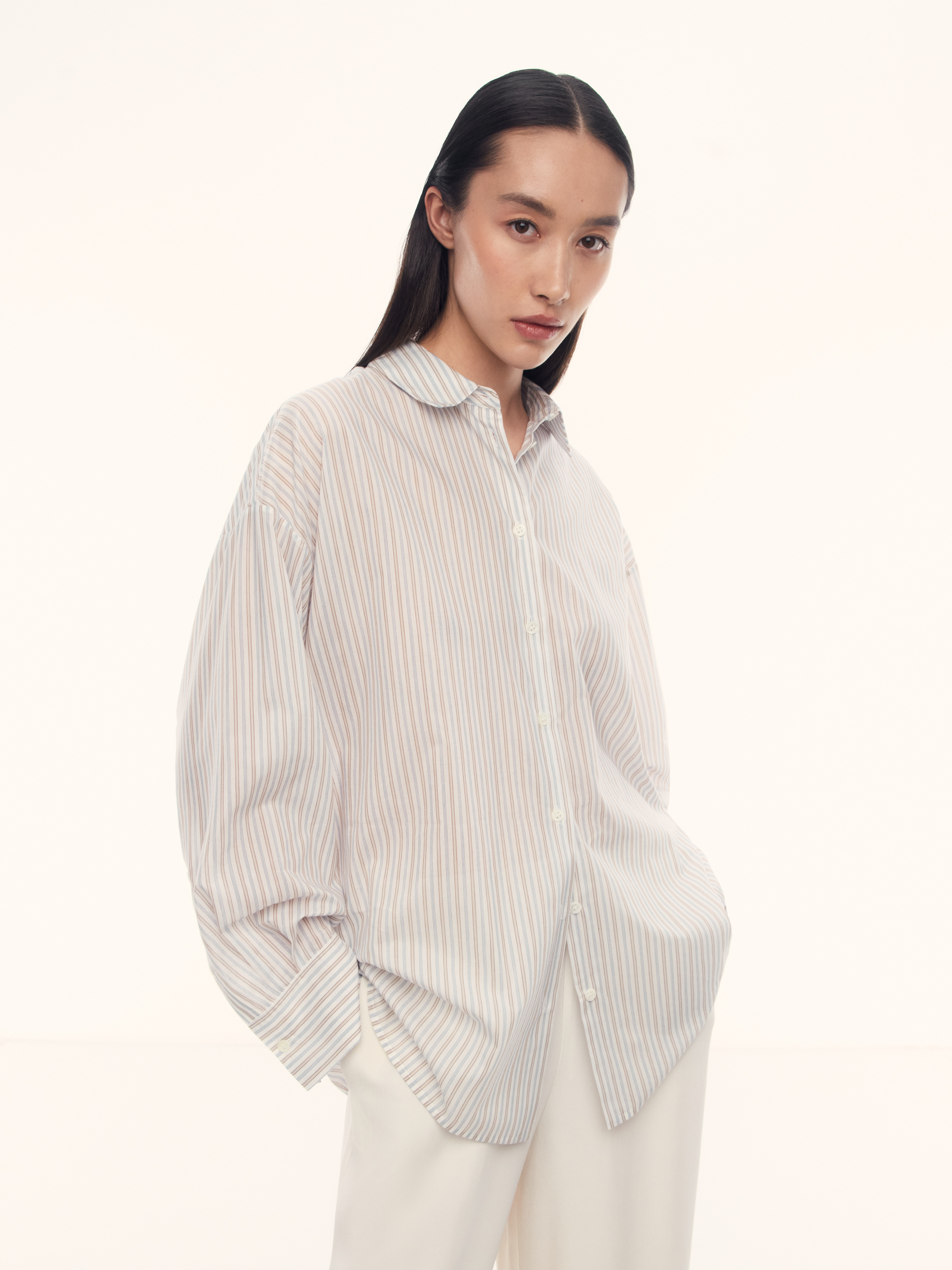 Рубашка Bureau из хлопка и шелка