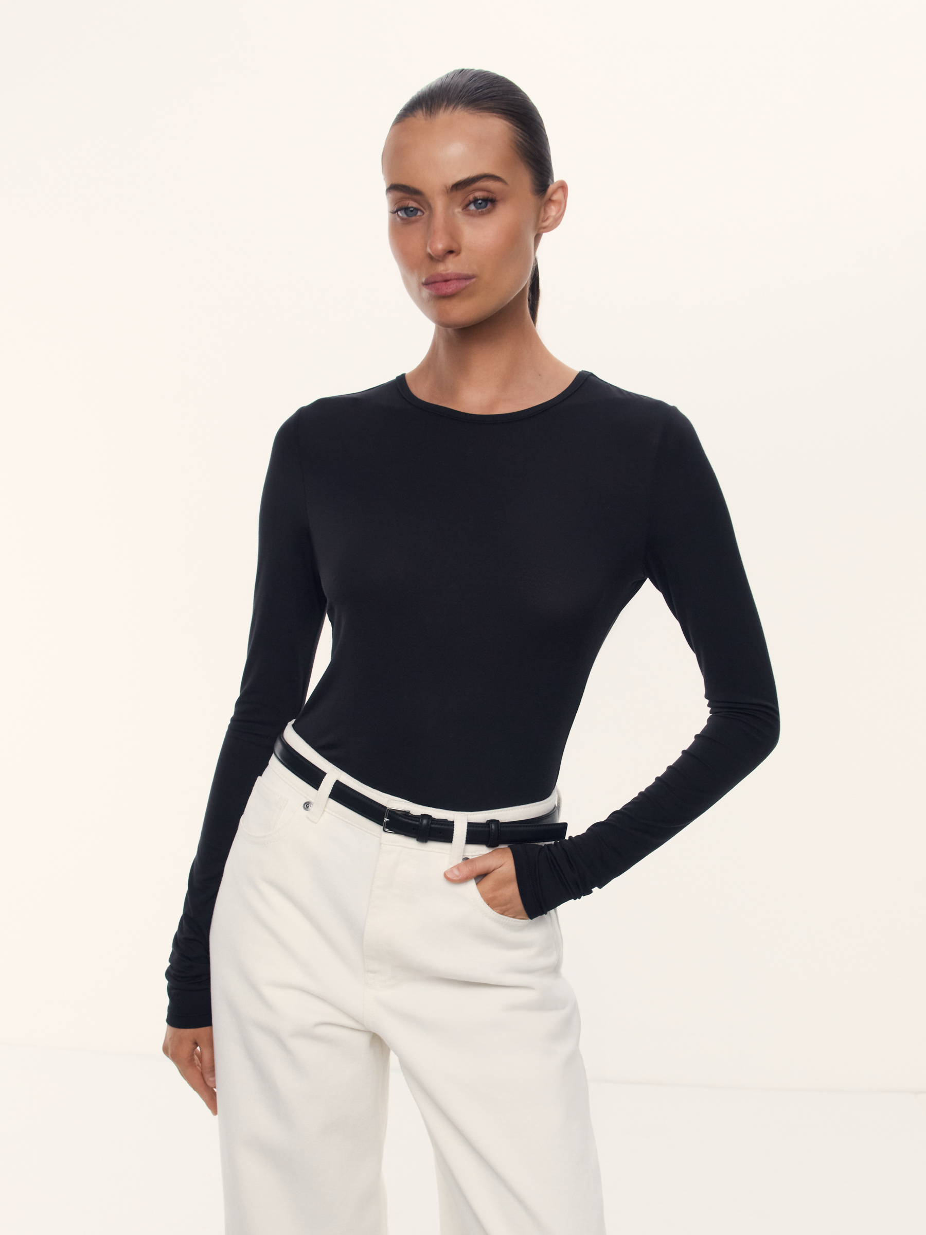 Лонгслив Kim из модала и шелка