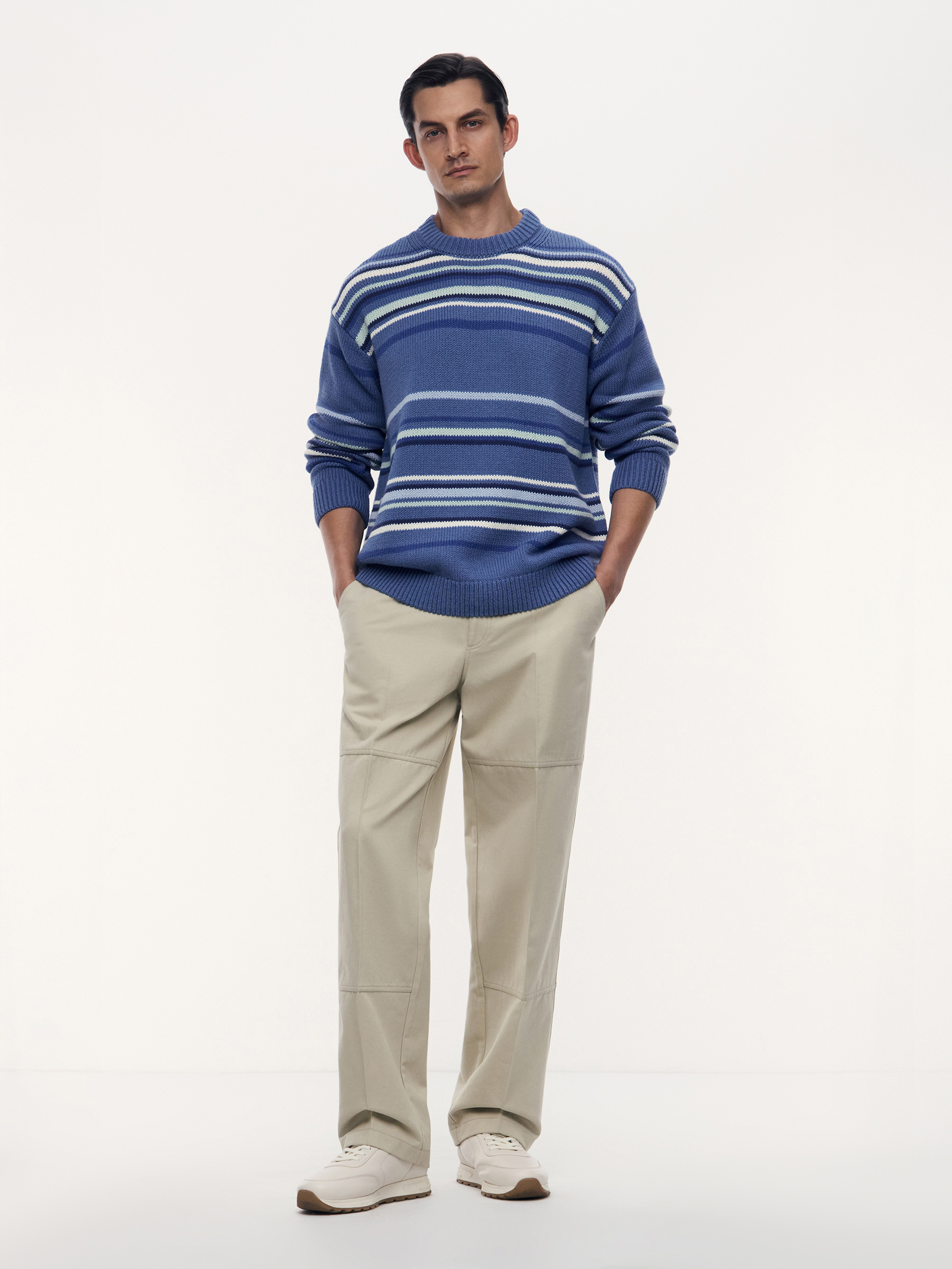 Брюки Adriano из хлопка с шерстью