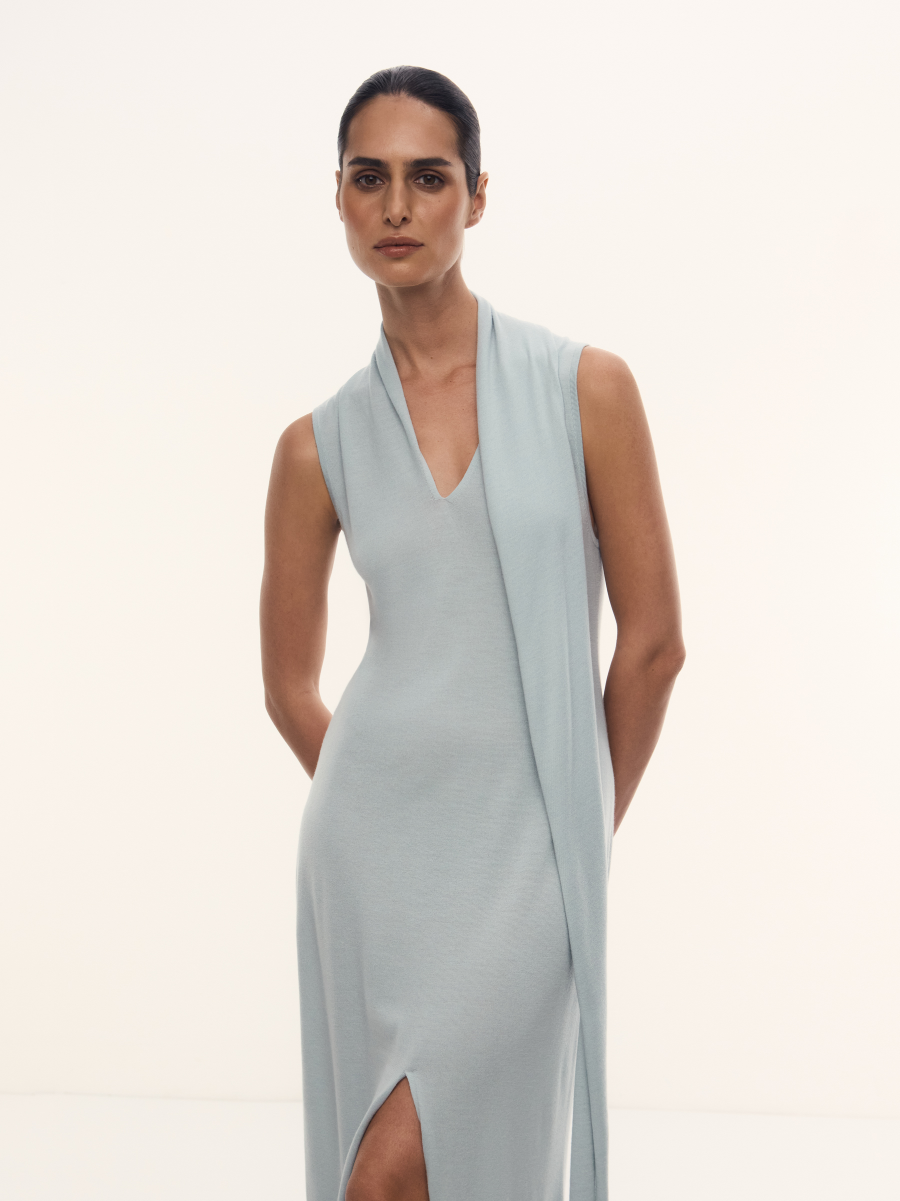 Платье Carolyn из шерсти и шелка