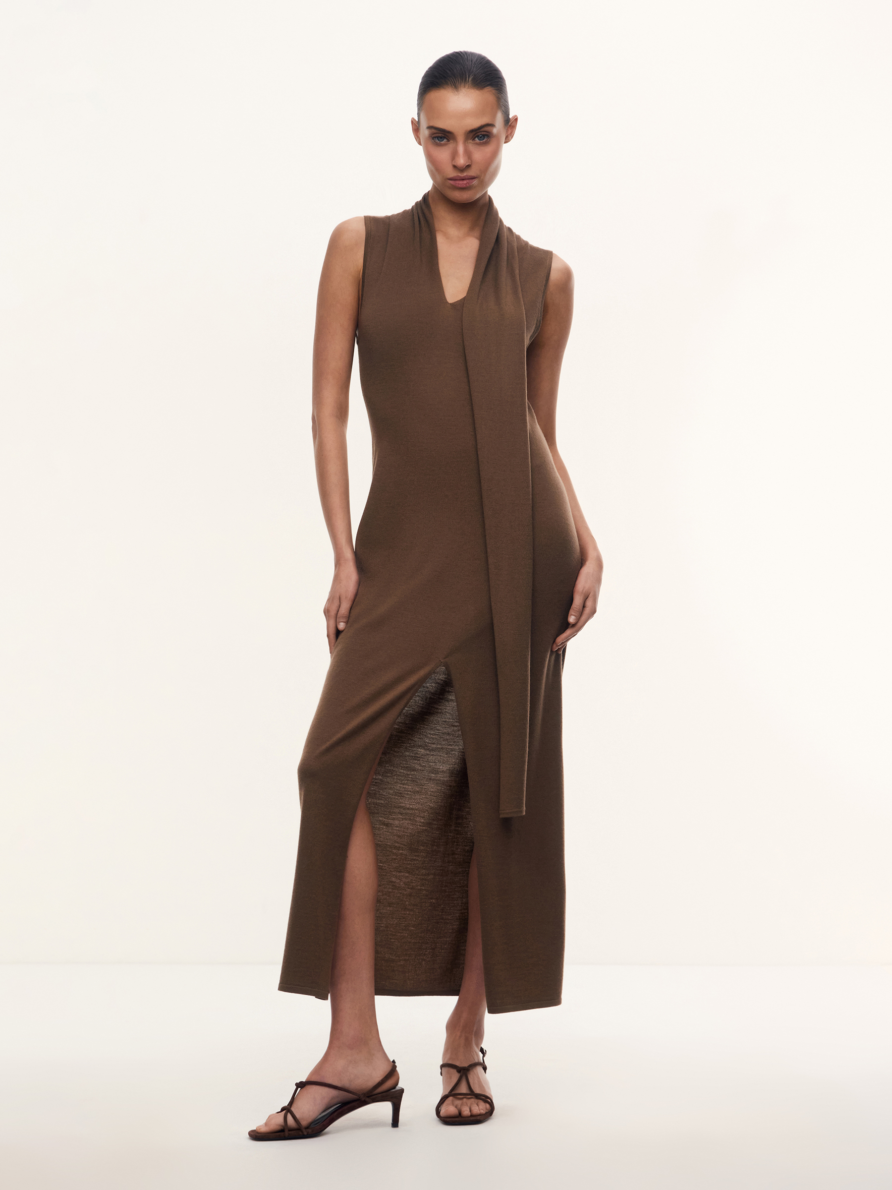 Платье Carolyn из шерсти и шелка