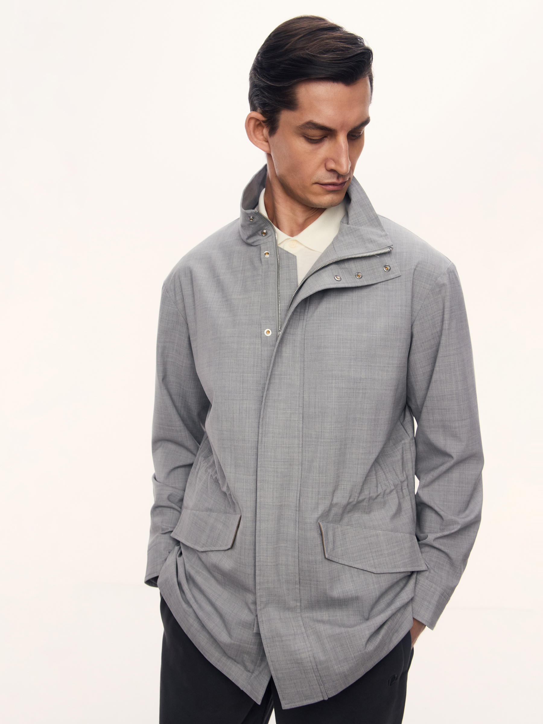 Ветровка Marble из шерсти