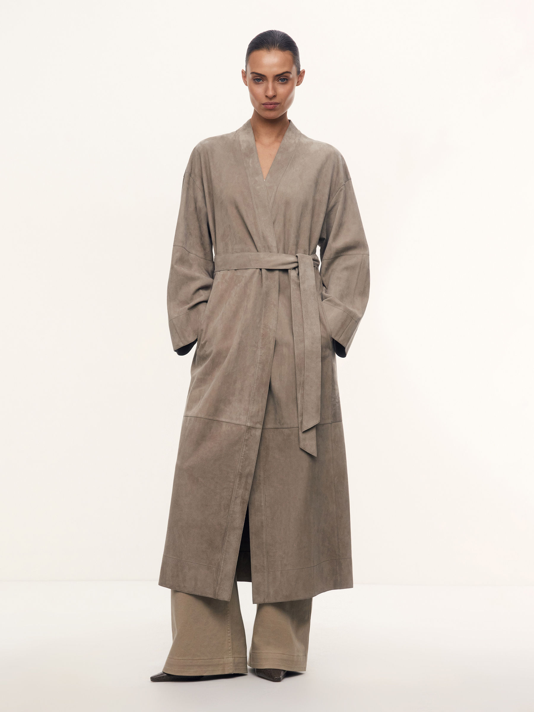 Тренч Sahara из замши