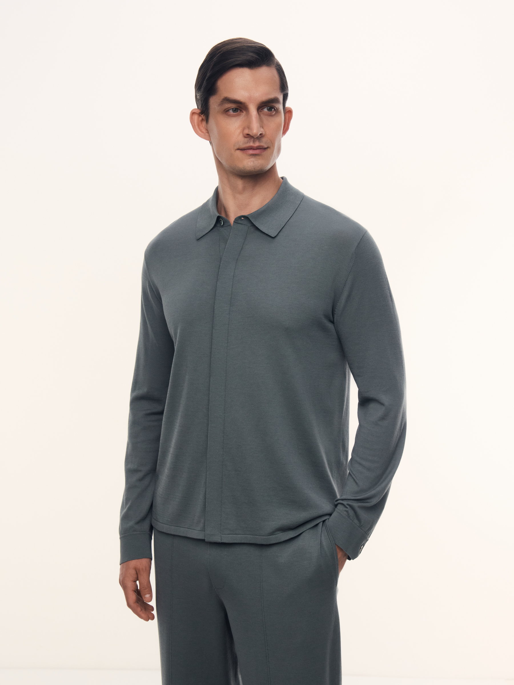 Рубашка Lumen из шелка и хлопка