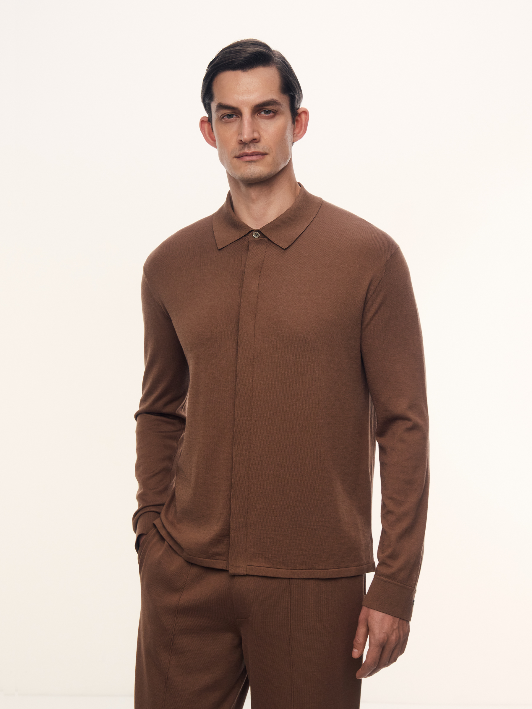 Рубашка Lumen из шелка и хлопка