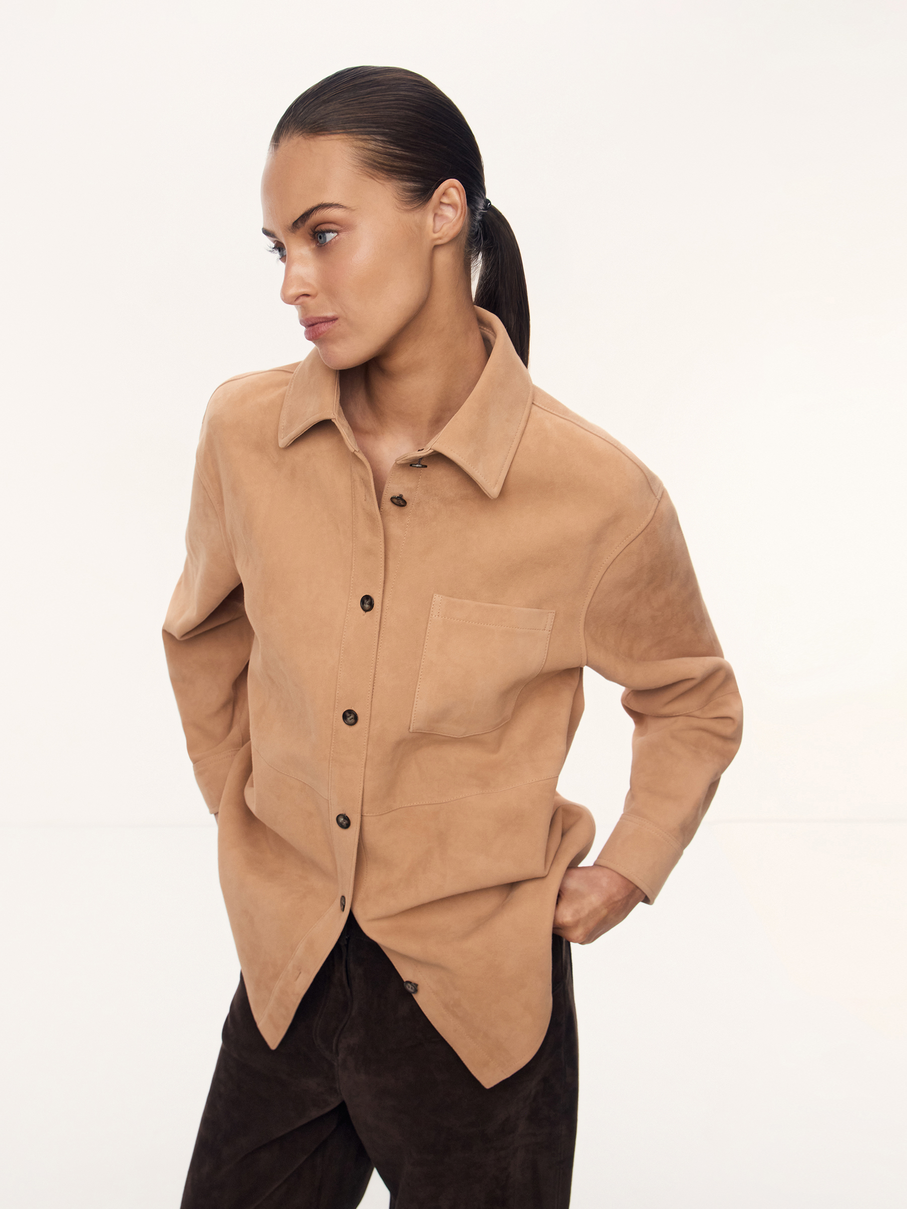 Куртка-рубашка Texas из замши