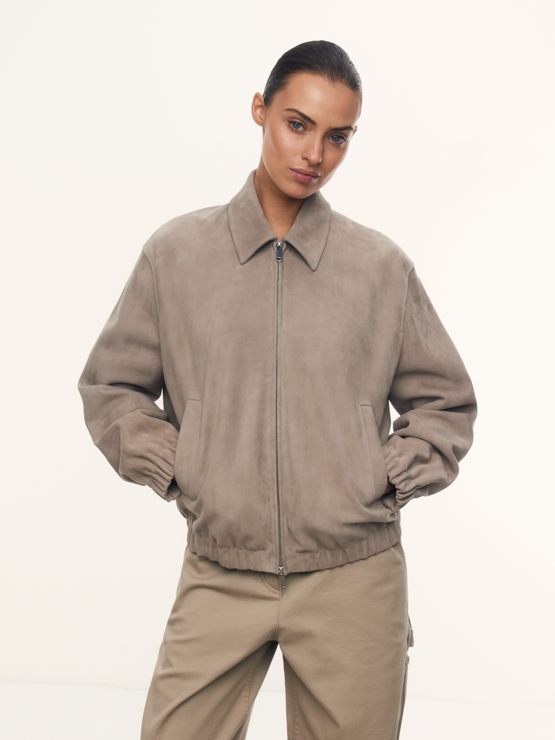 Бомбер Texas из замши