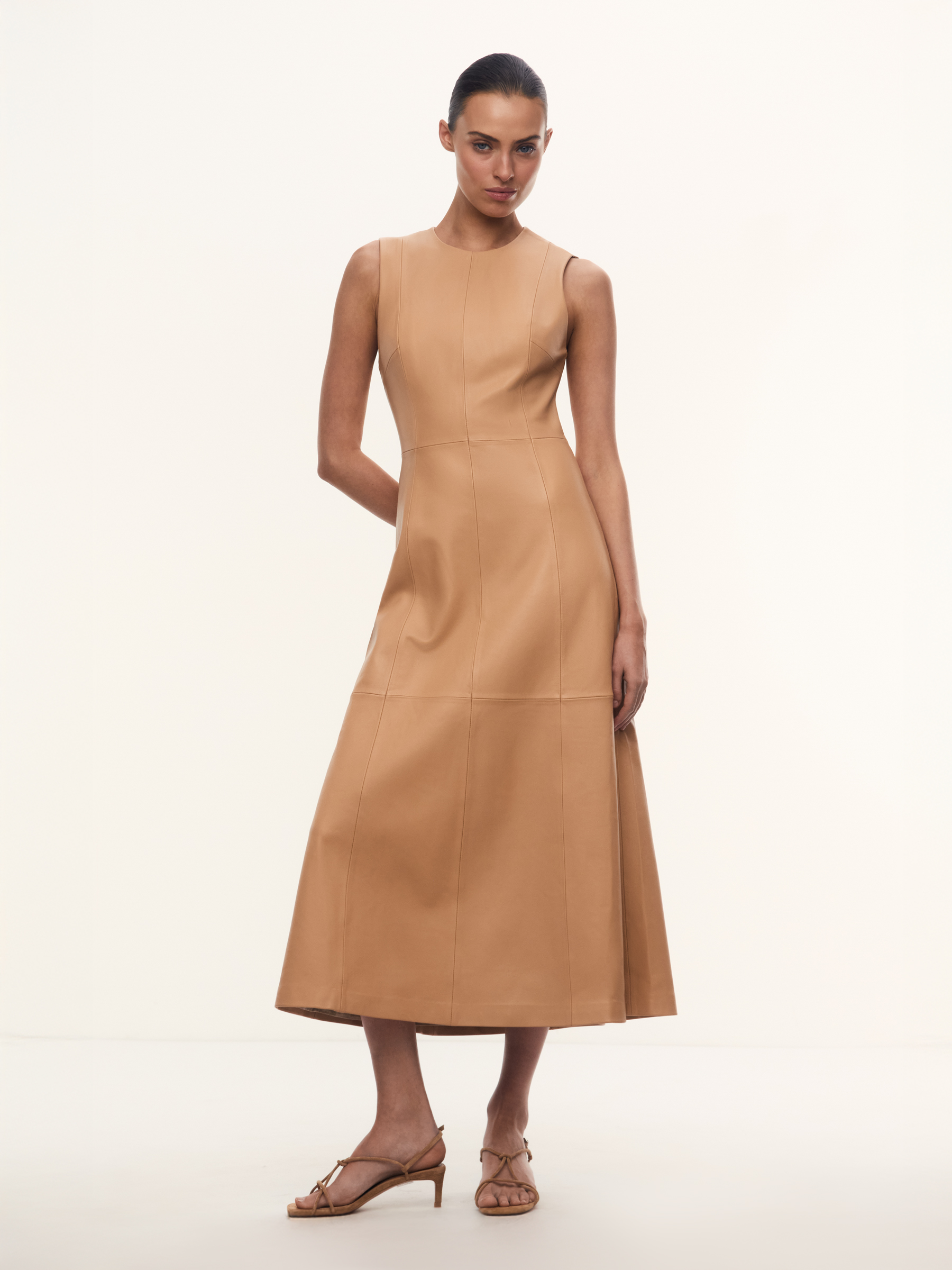 Платье Tyla из кожи