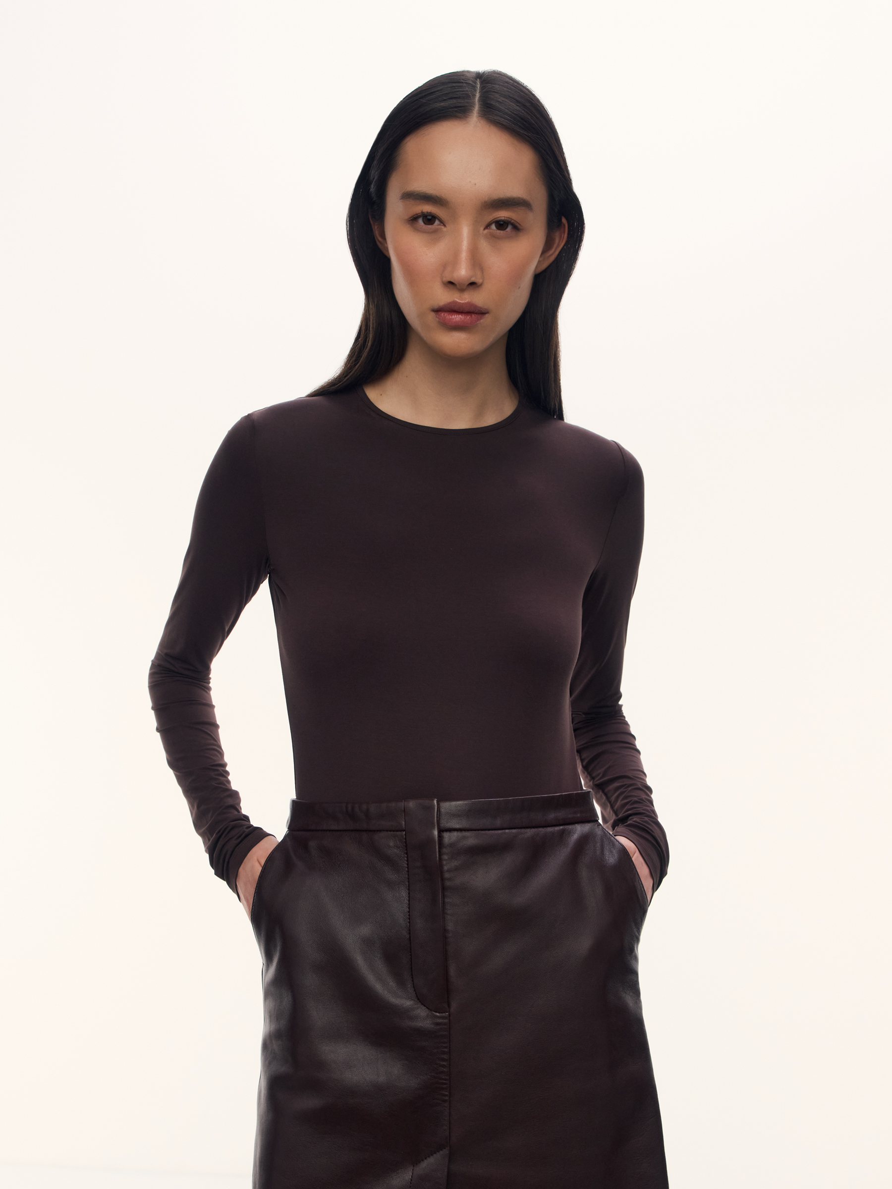 Лонгслив Kim из модала и шелка