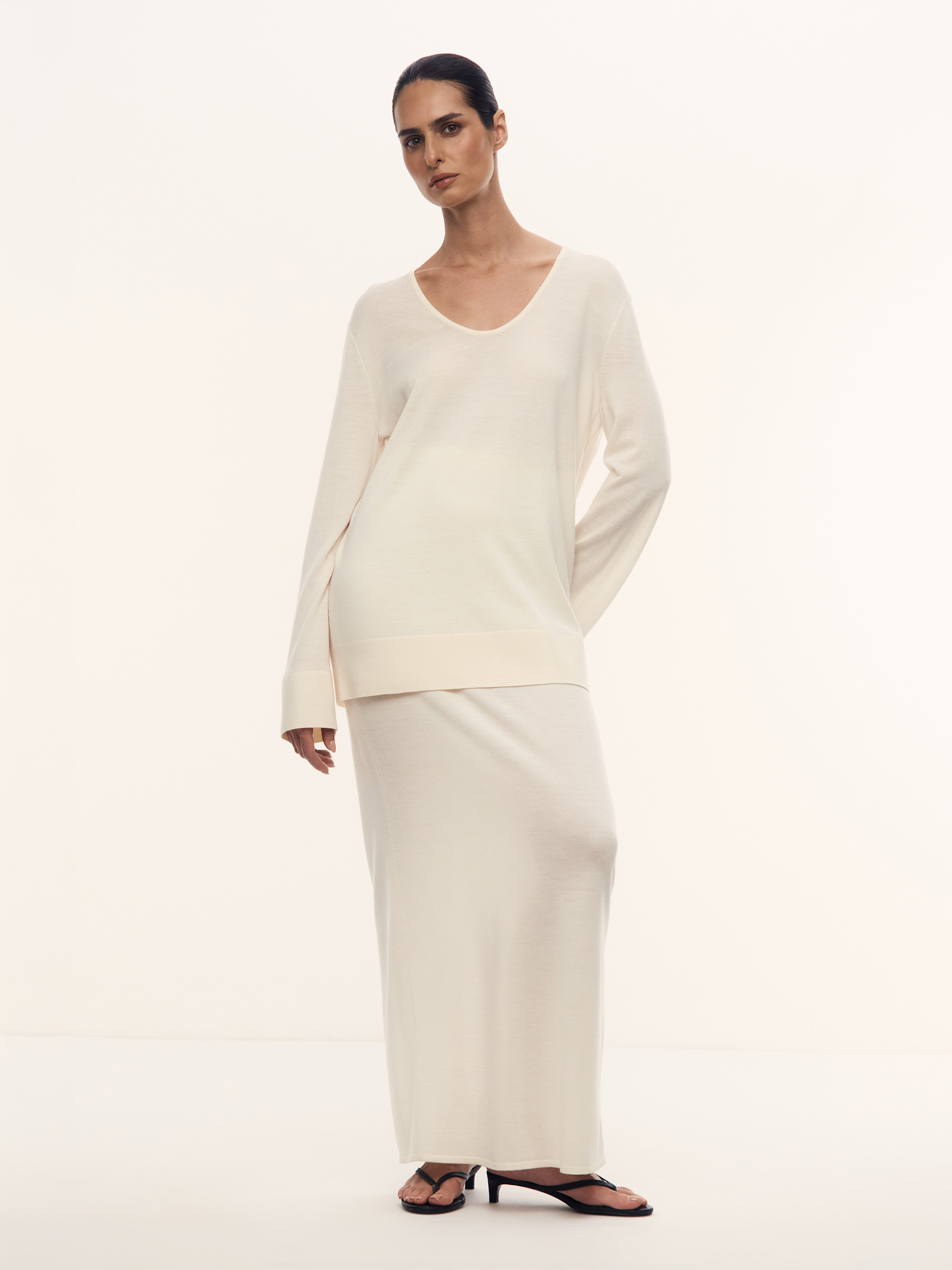 Юбка Camelia из шерсти и шелка