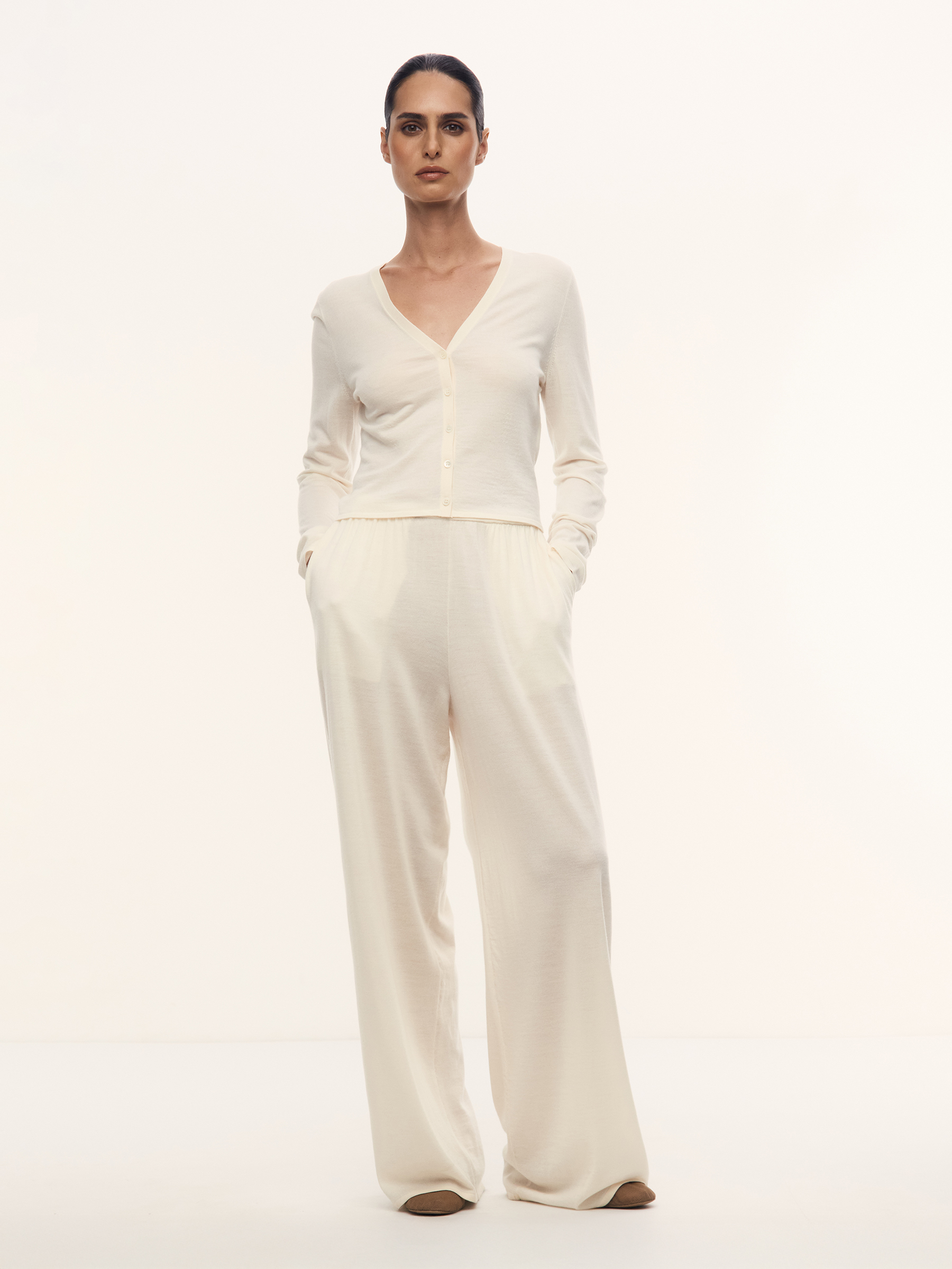 Брюки Camelia из шерсти и шелка