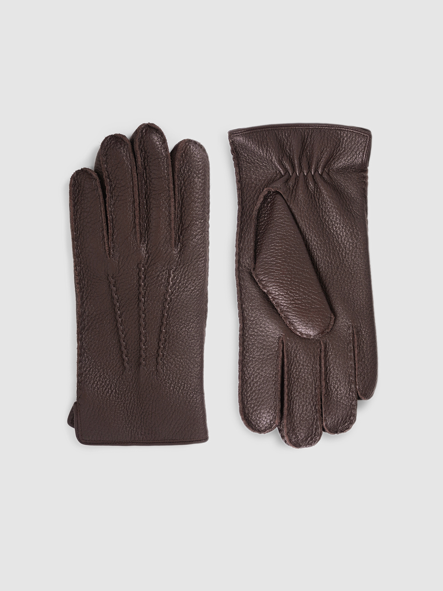 Перчатки из оленьей кожи