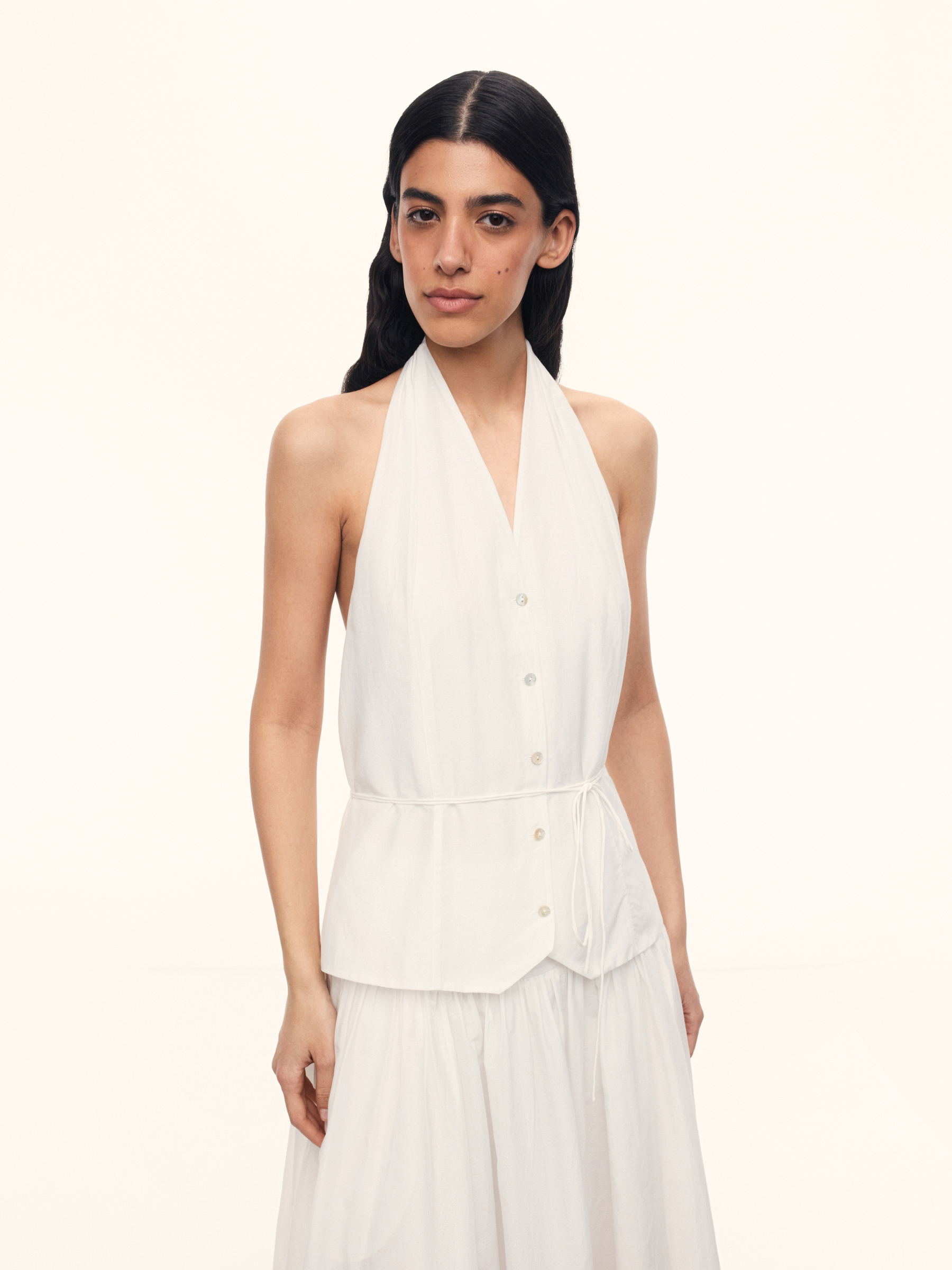 Топ Trevi из хлопка и шелка