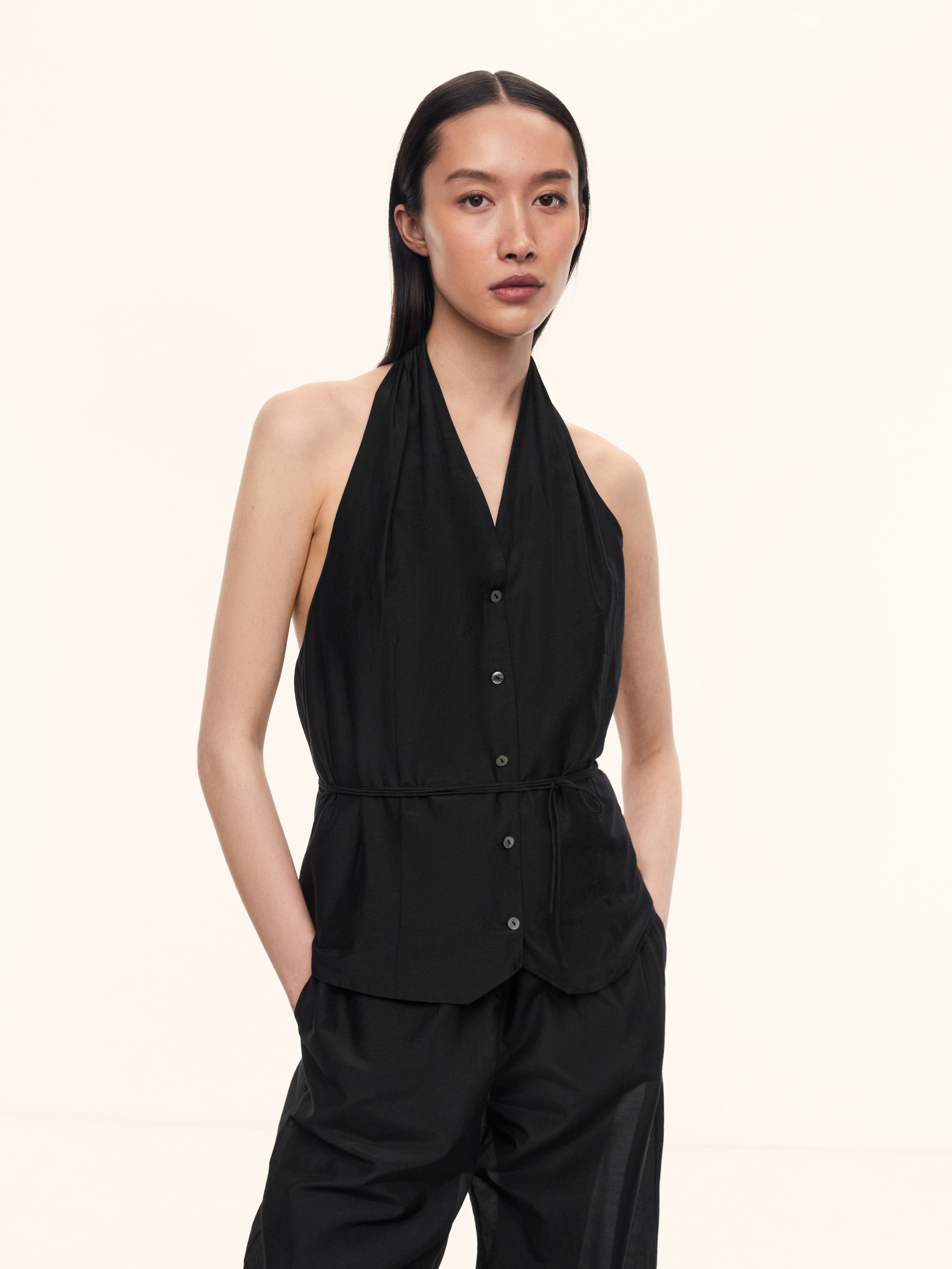 Топ Trevi из хлопка и шелка