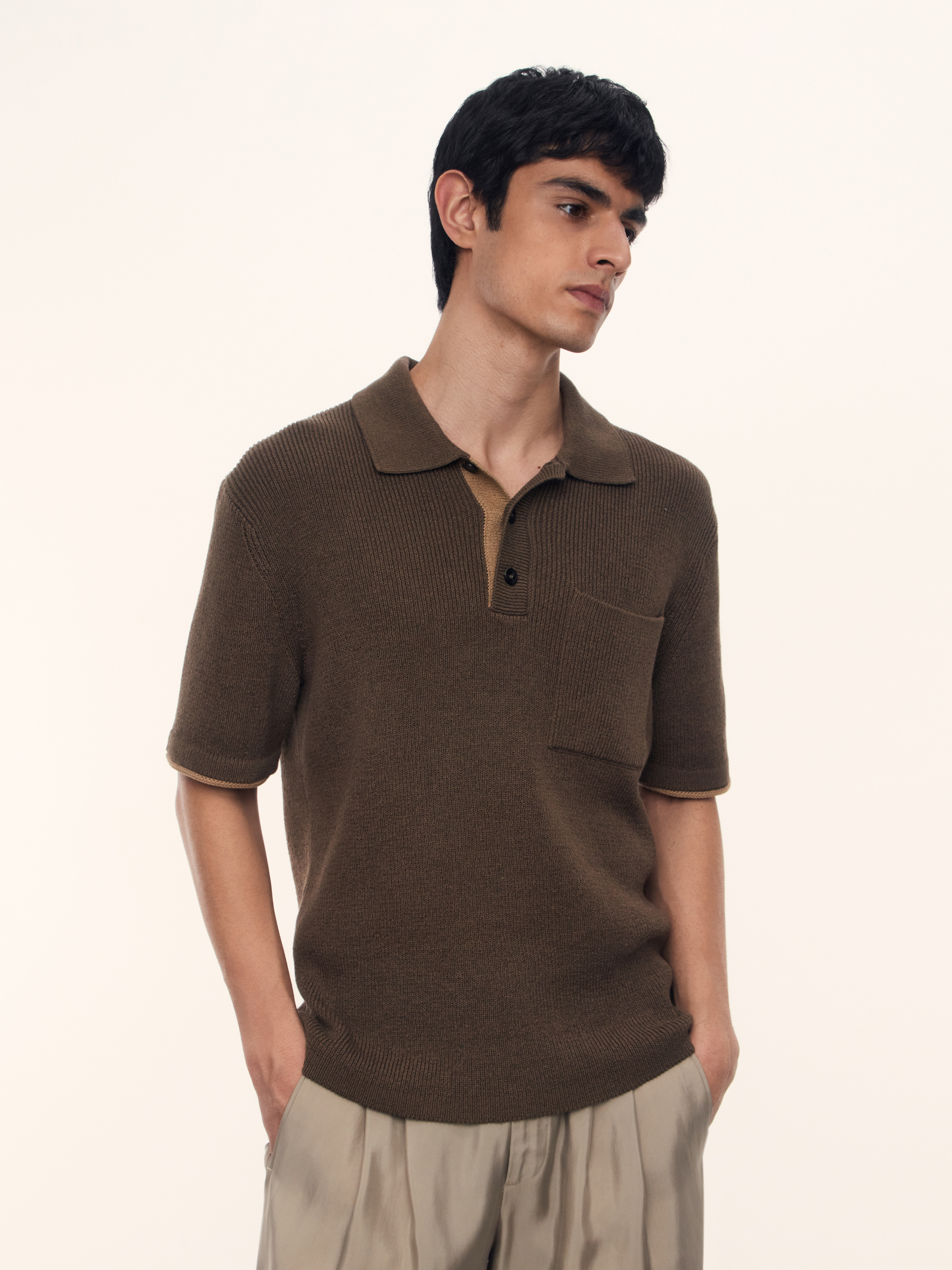 Джемпер Loess из хлопка со льном