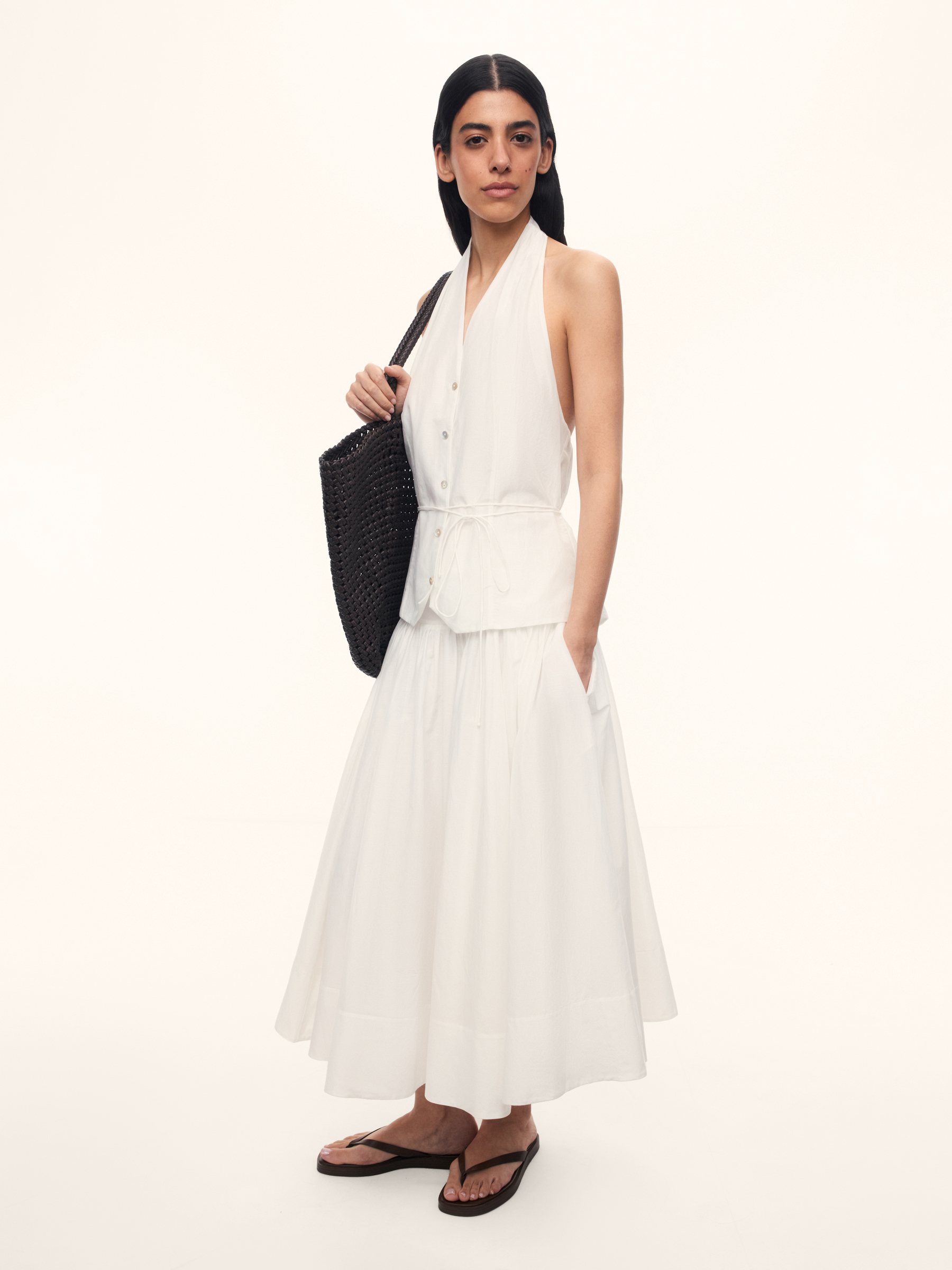 Юбка Trevi из хлопка и шелка