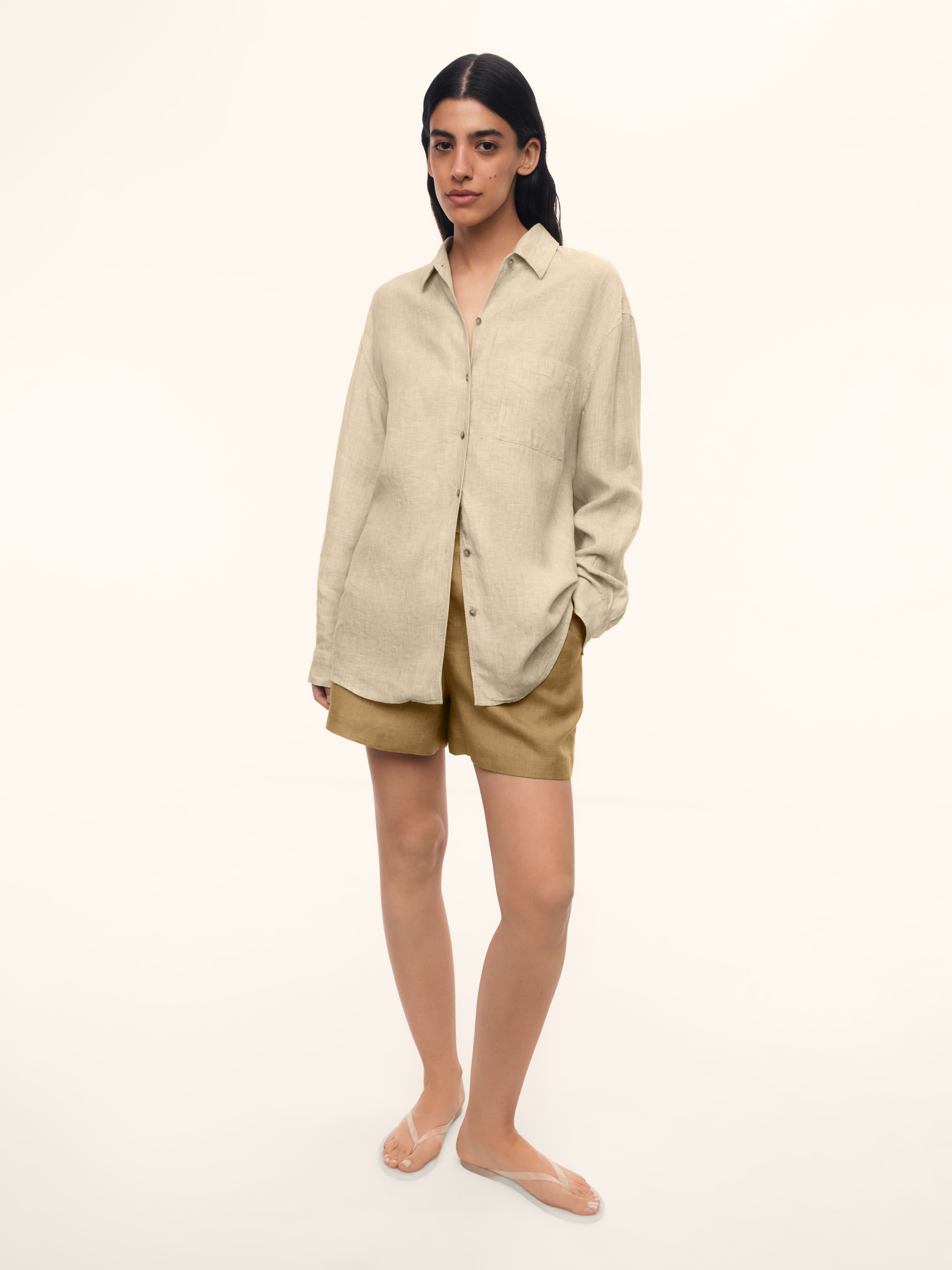 Шорты Affogato из тонкого льна