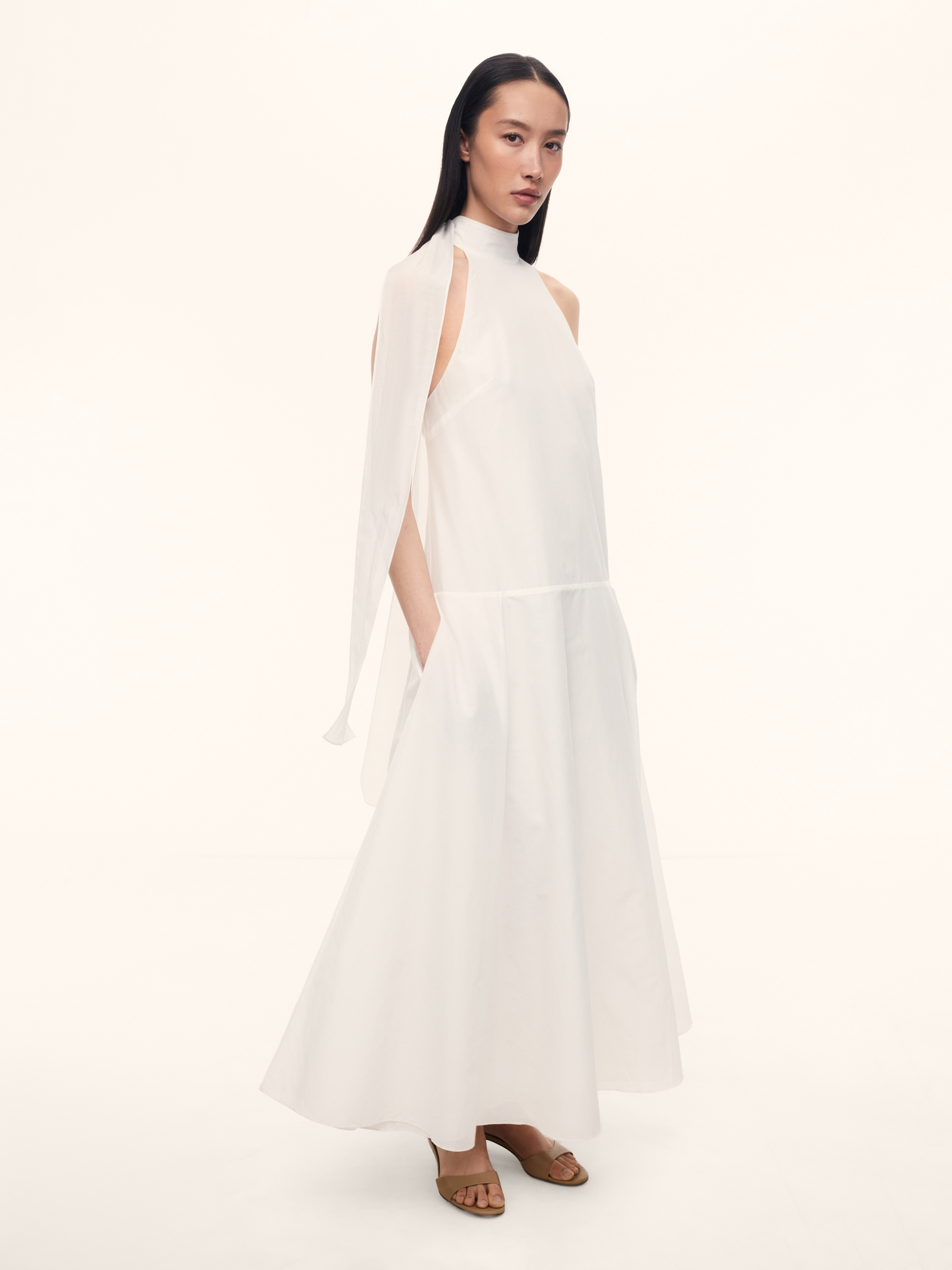 Платье Dahlia из хлопка и шелка