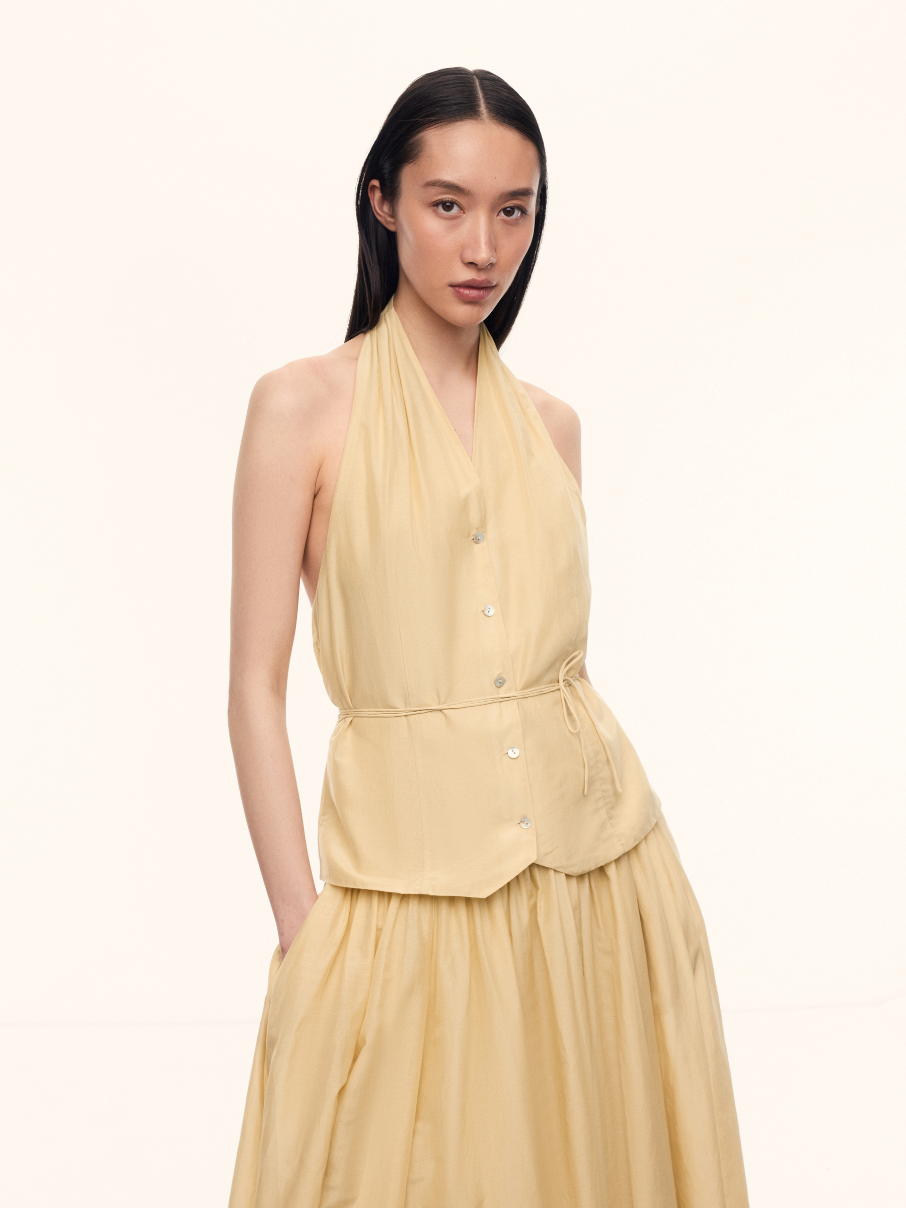 Топ Trevi из хлопка и шелка