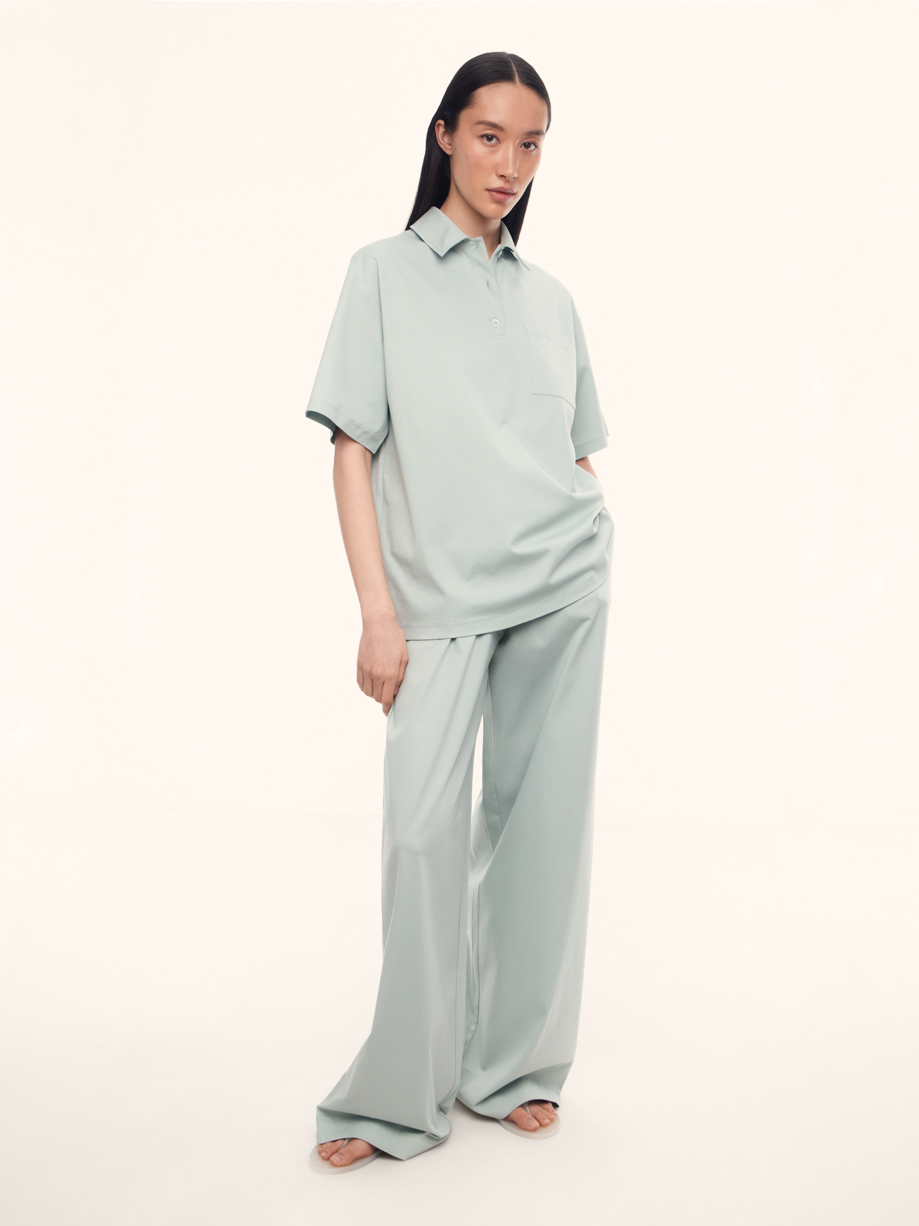 Брюки Mica из мерсеризованного хлопка