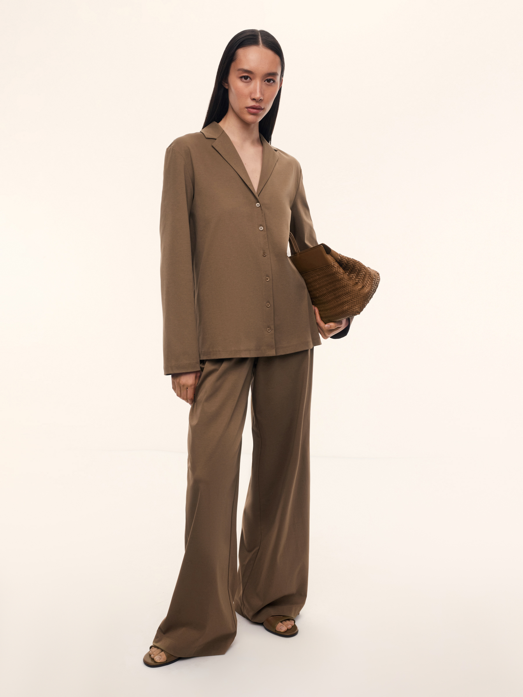 Брюки из мерсеризованного хлопка