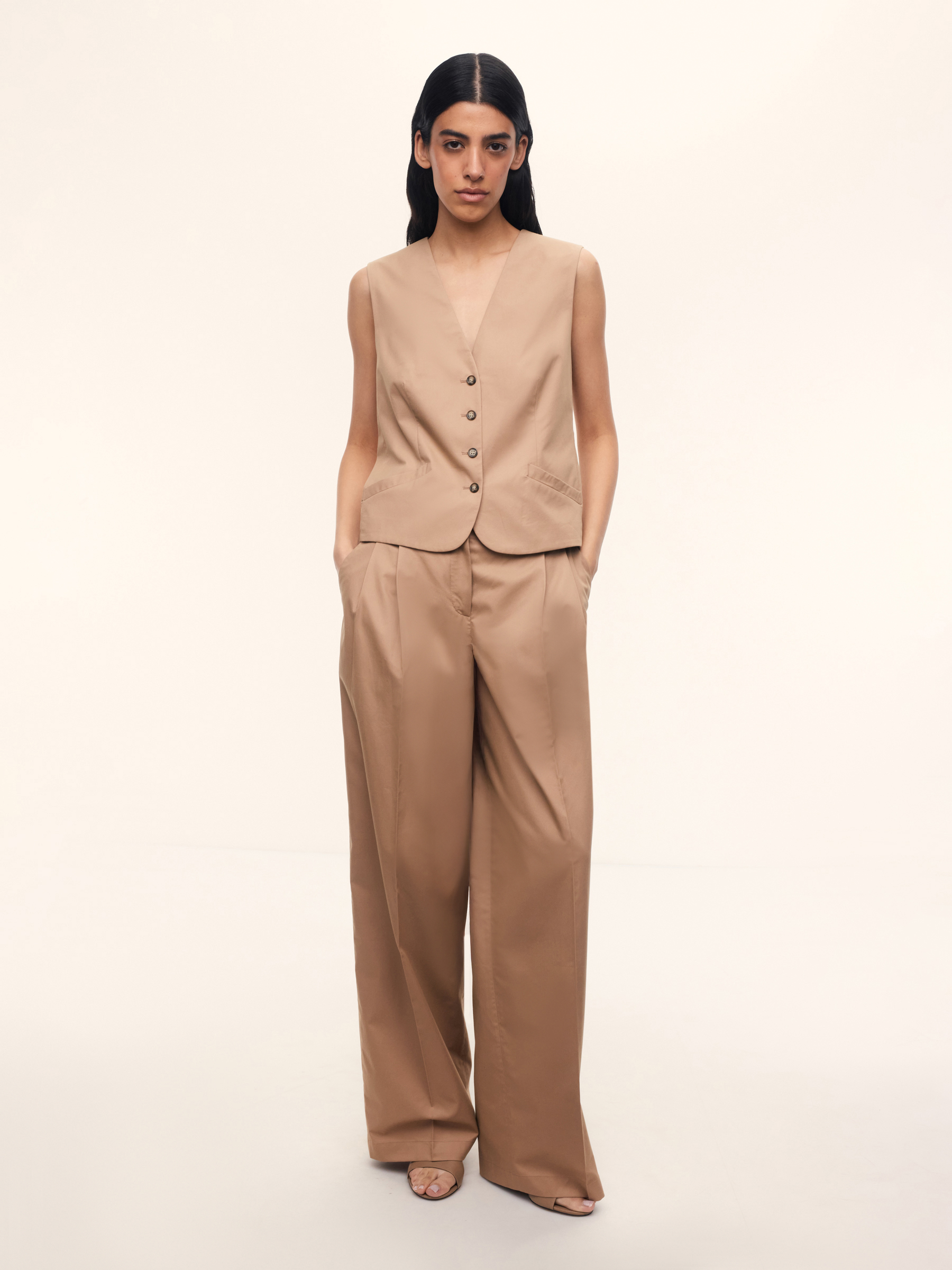 Брюки из хлопка и лиоцелла