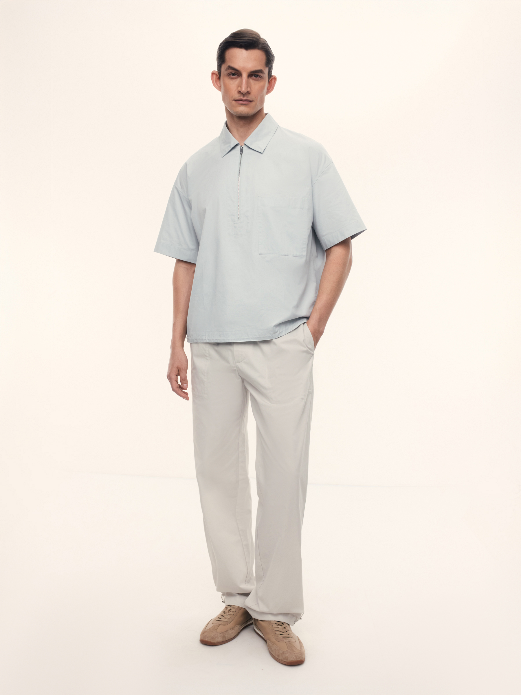 Брюки из хлопка и лиоцелла