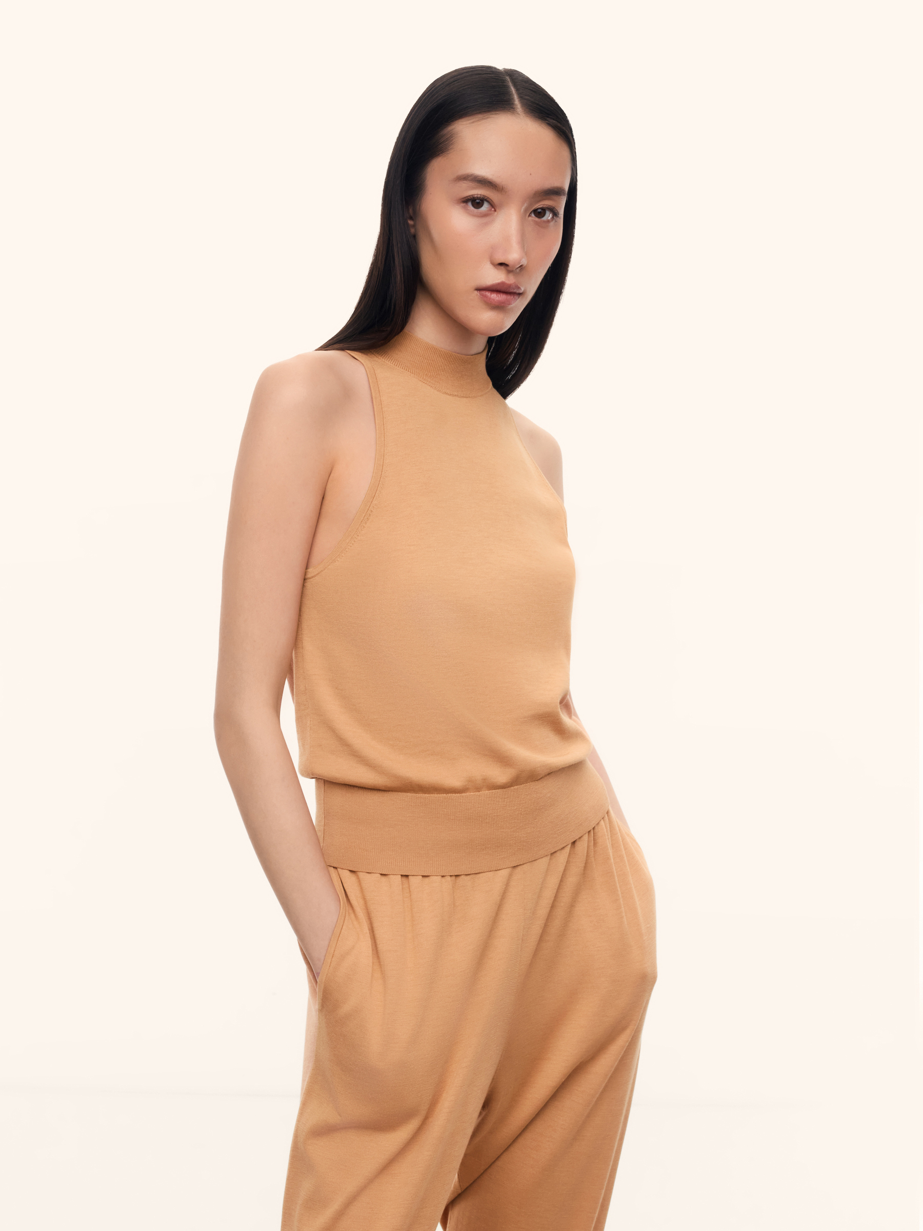 Топ Mawata из шелка и хлопка