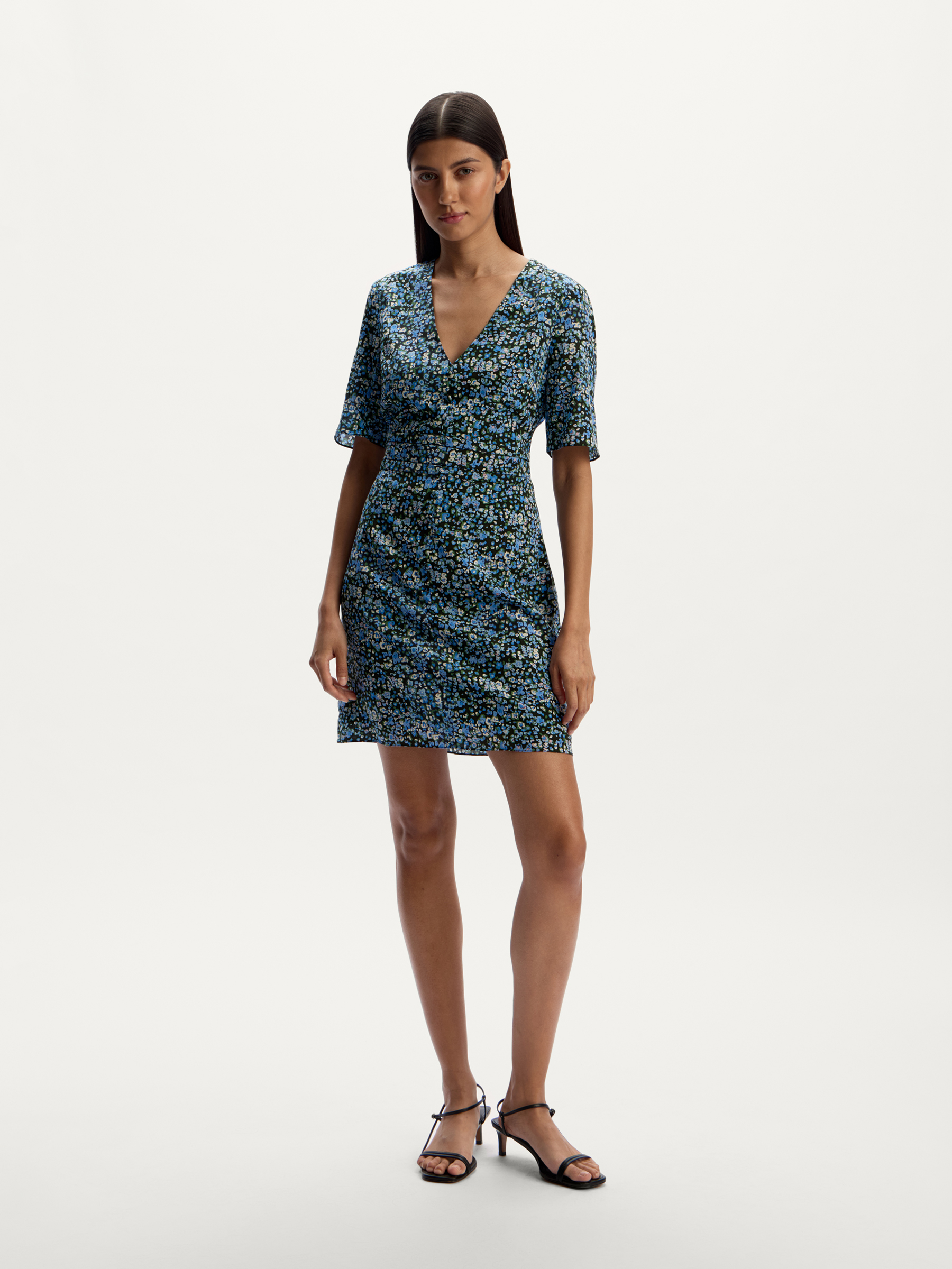 Платье Flower из шелка Mulberry