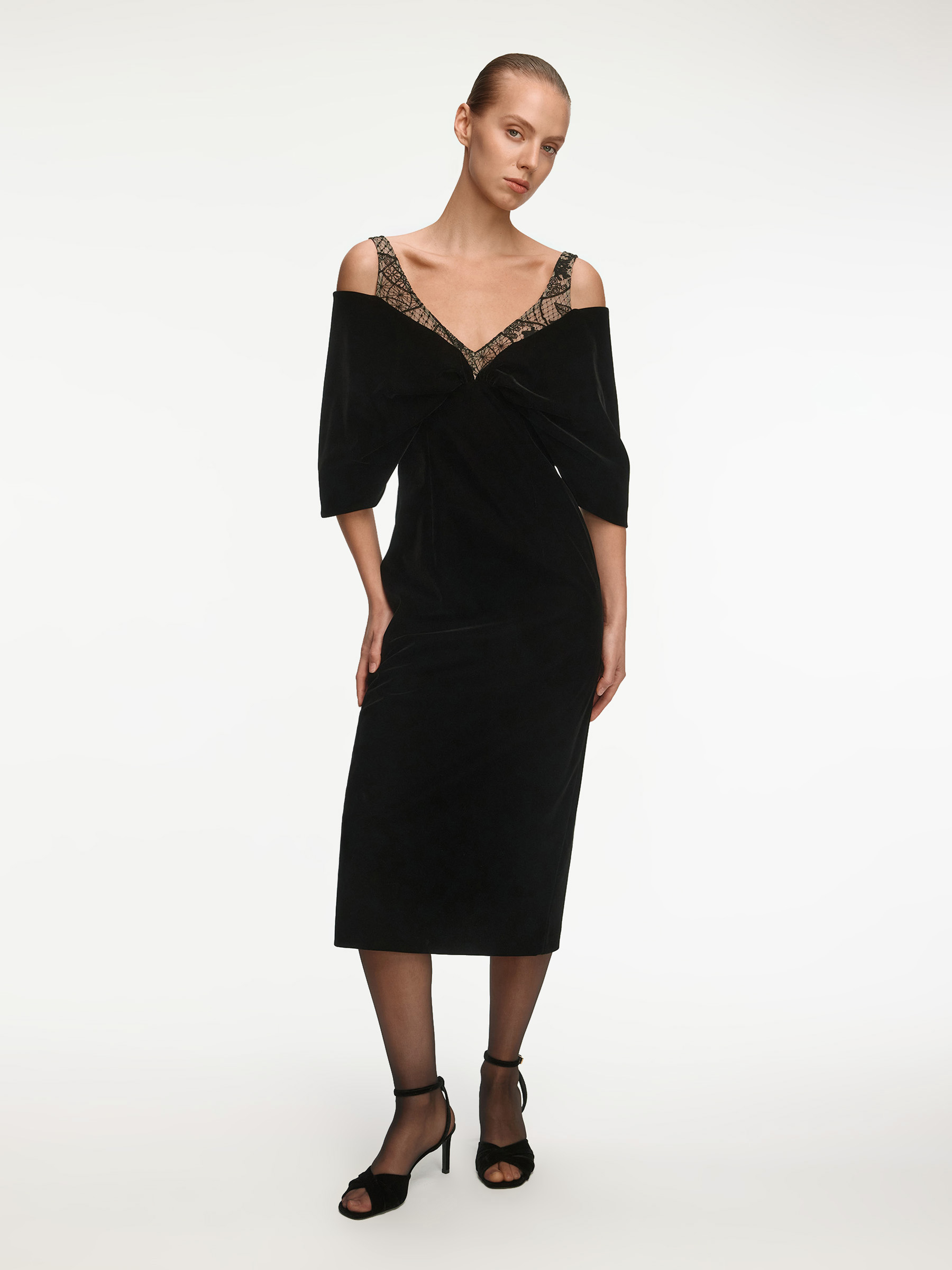 Платье Bow из бархата